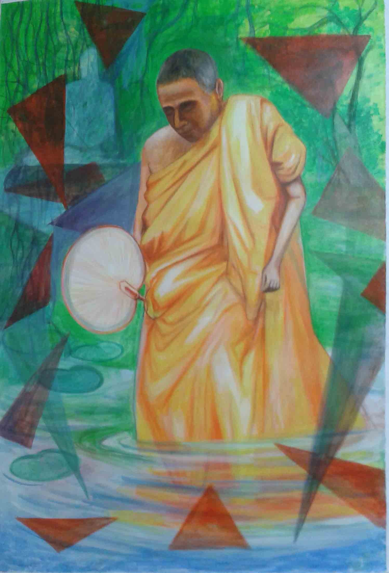 A monk by Wasantha Namaskara