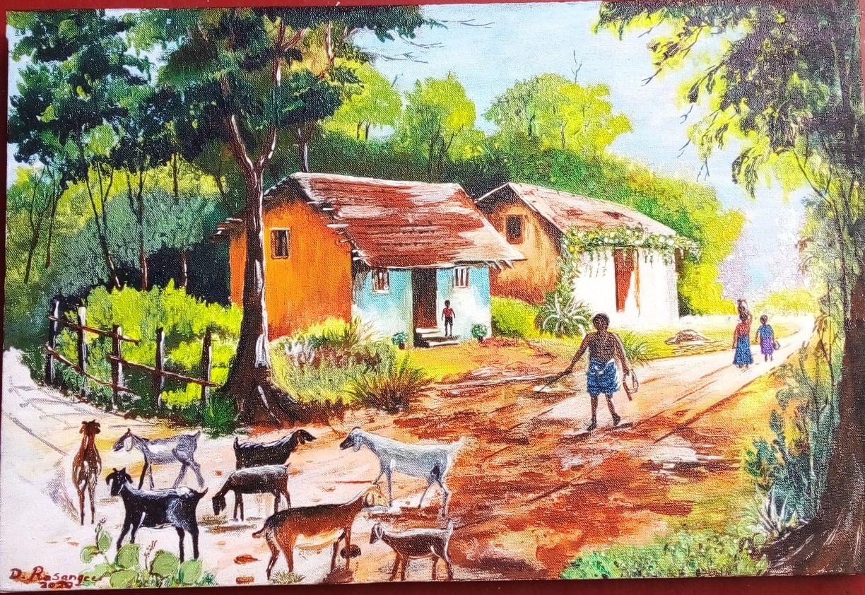 Village 04 by Dhamitha Rasangee