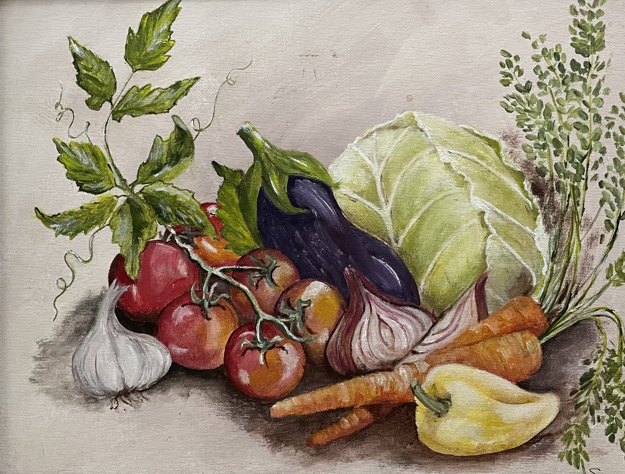 Veggie art by Samantha Wijesinghe