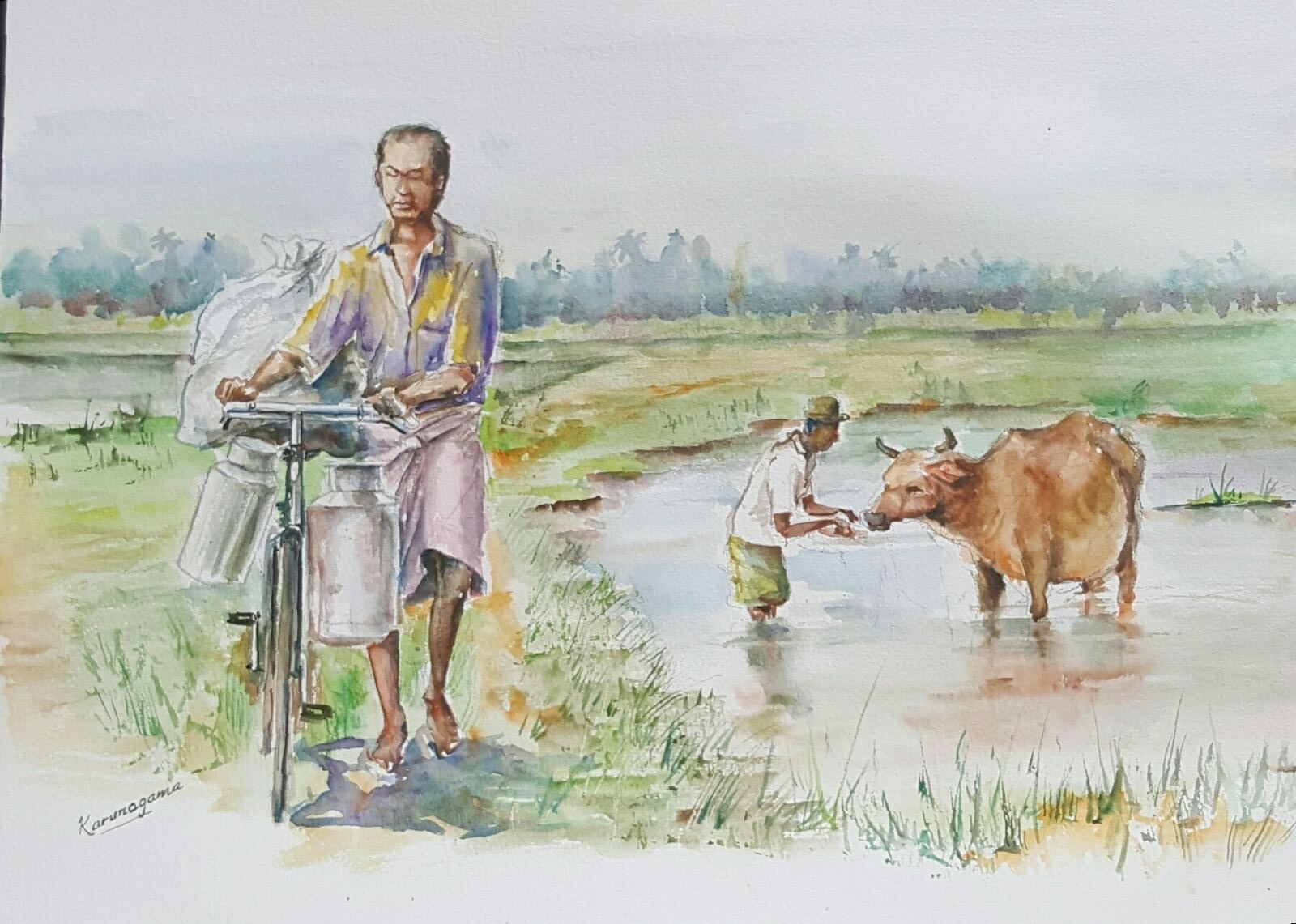 Milkman by Sarath Karunagama