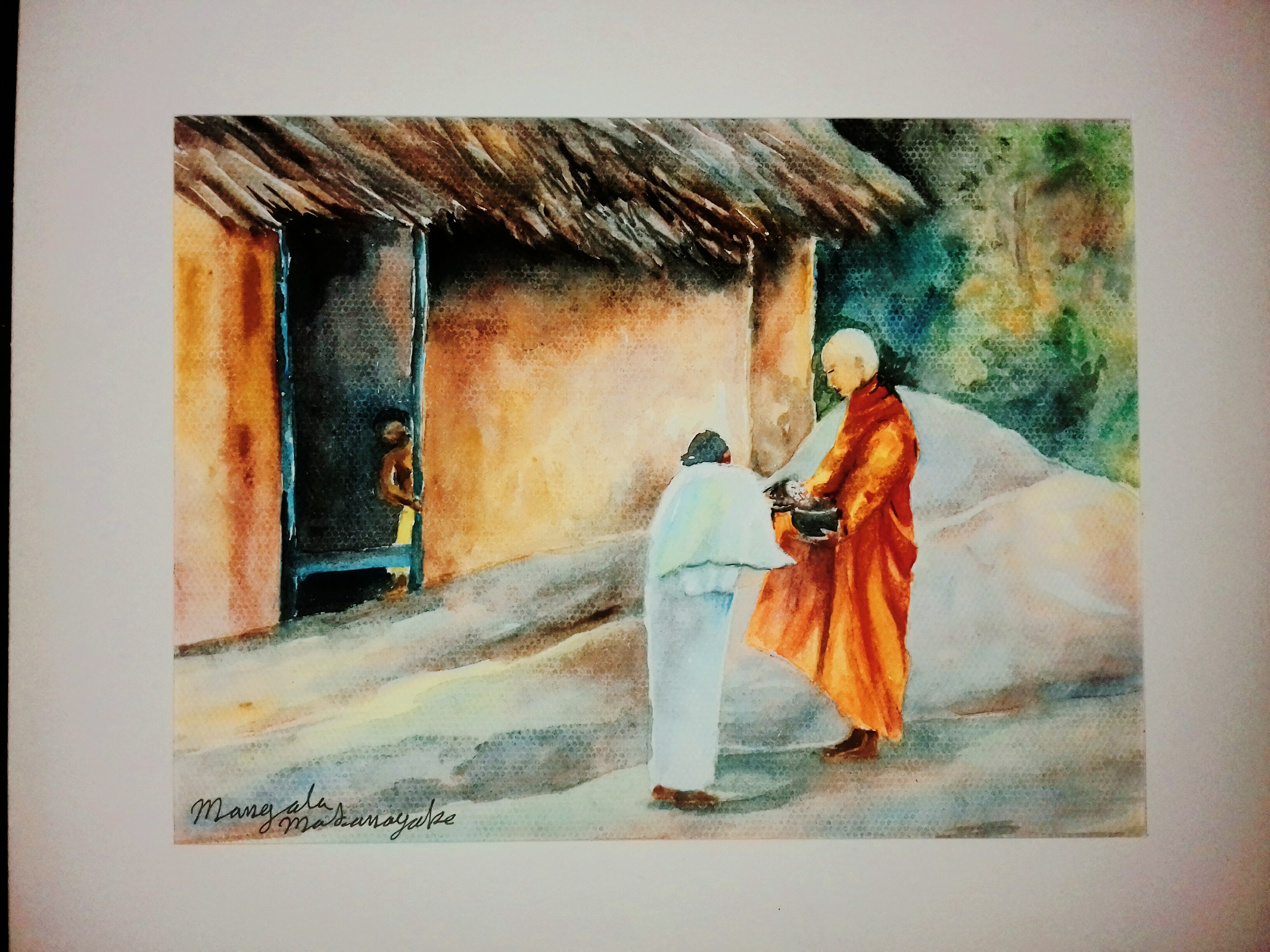 Alms giving by Mangala Madanayake