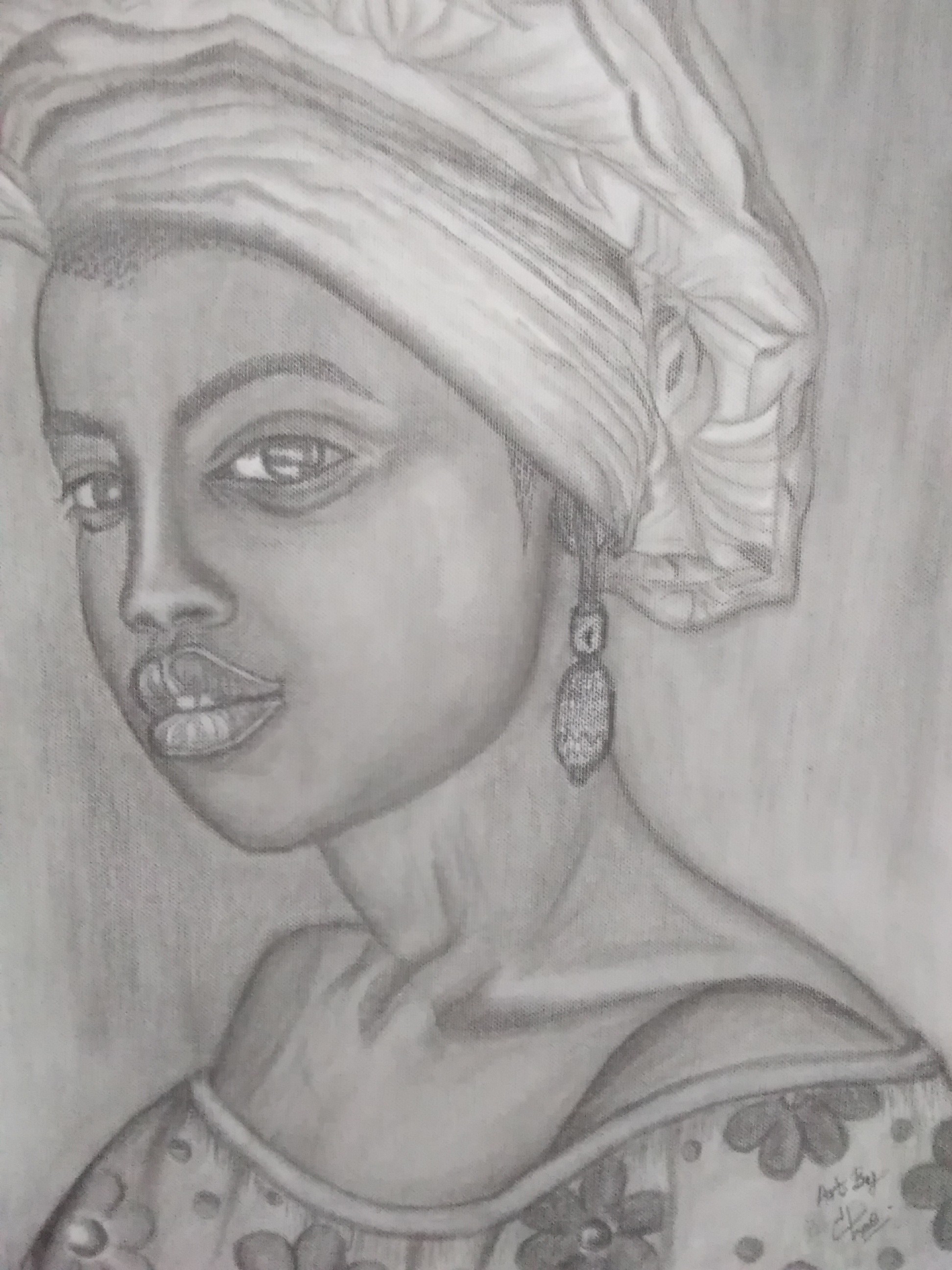 Black lady by Chandima Bamunuarachchi
