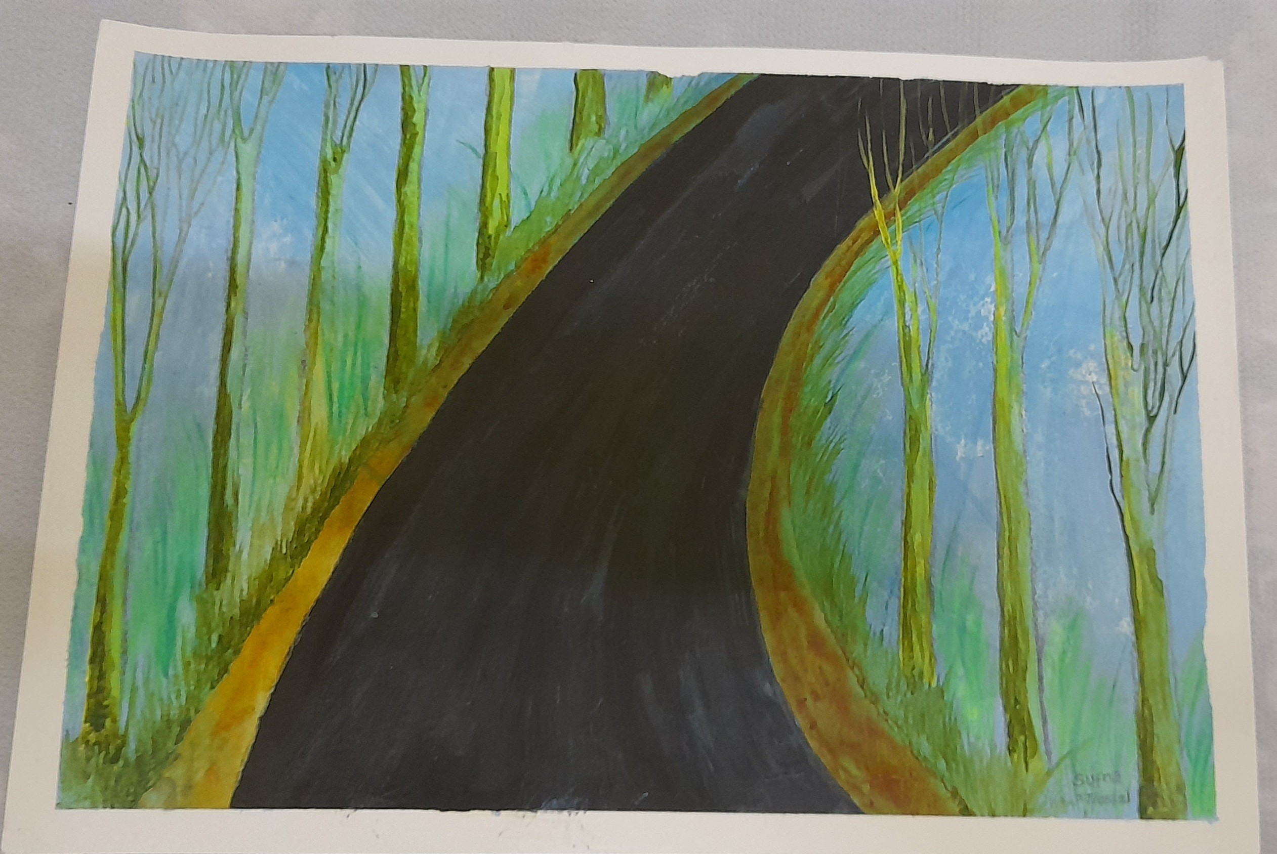 The Hilly Road by Sufna Noor