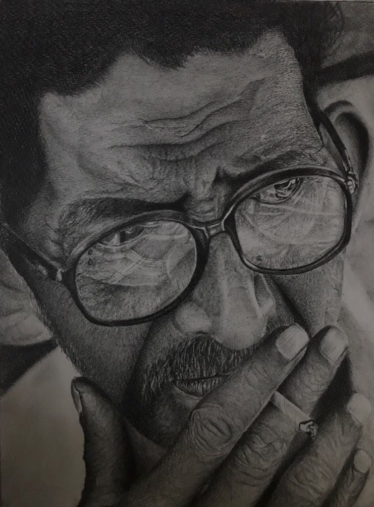 Graphite on paper by Kasun Weeraratna