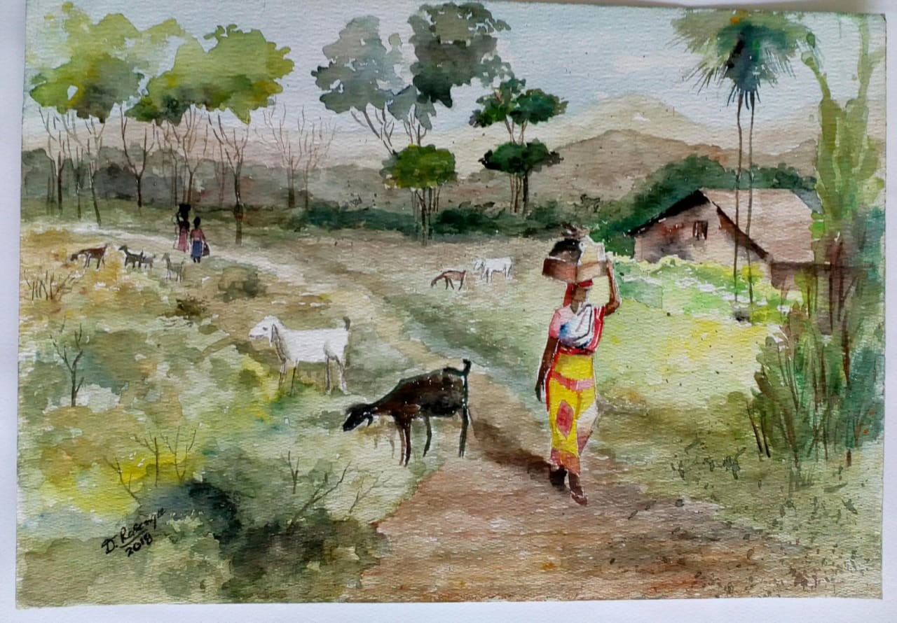 village by Dhamitha Rasangee
