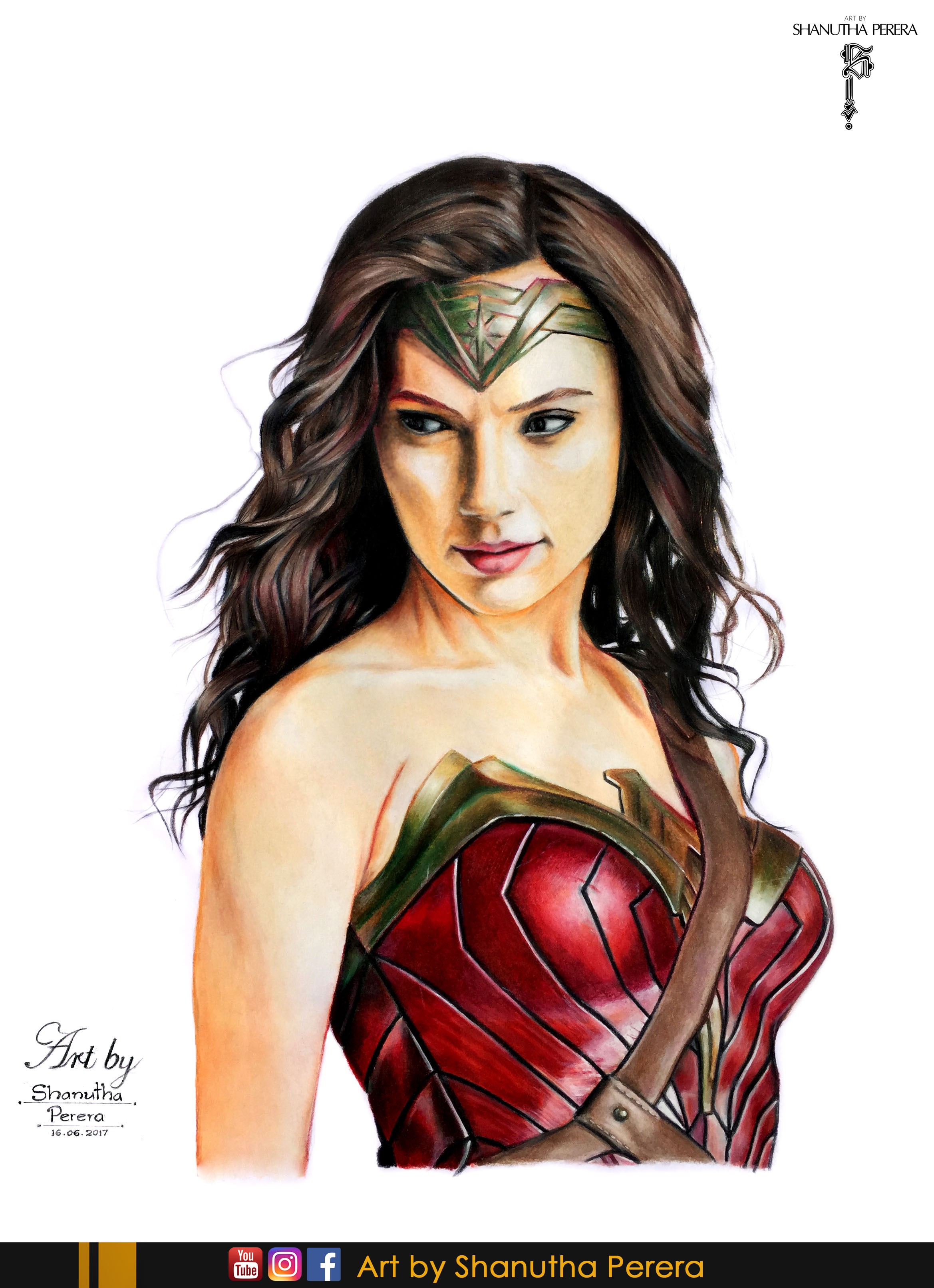 Wonder Woman- Art Print by Shanutha Perera