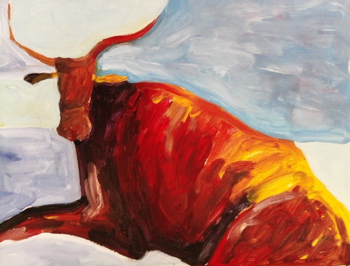 Bull by Sanjeewa Ilangarathne