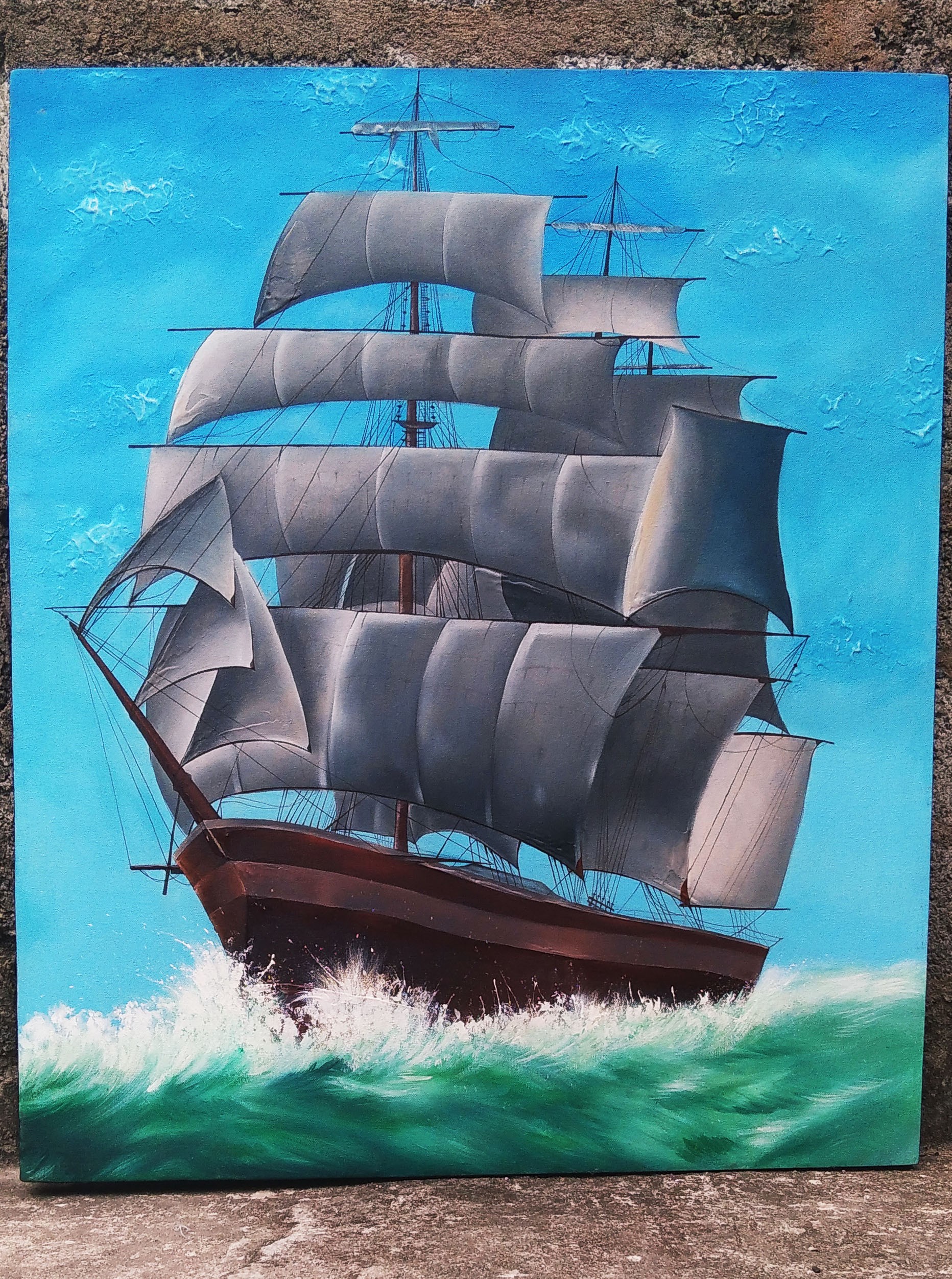 The sailing ship by Kasuni Rathnayaka