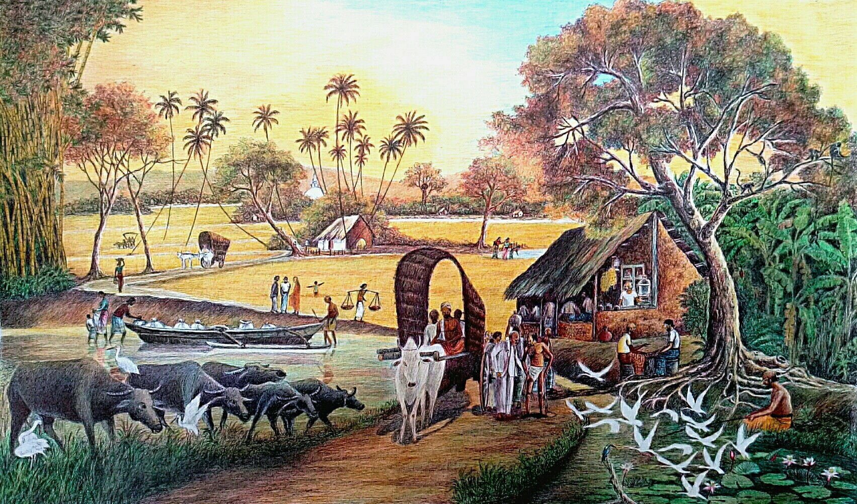 Village by Mangala Madanayake