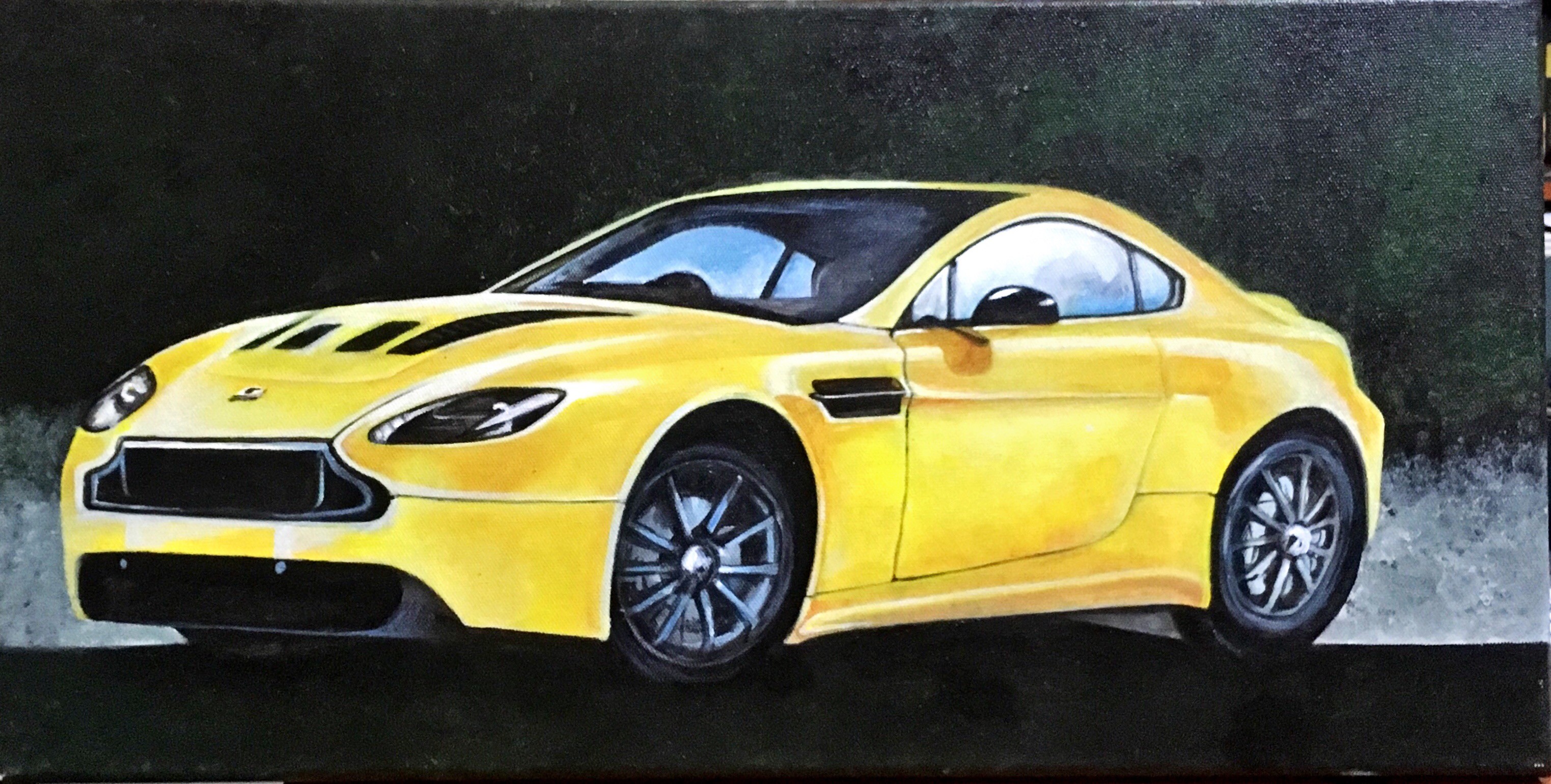 Yellow car by Samantha Wijesinghe