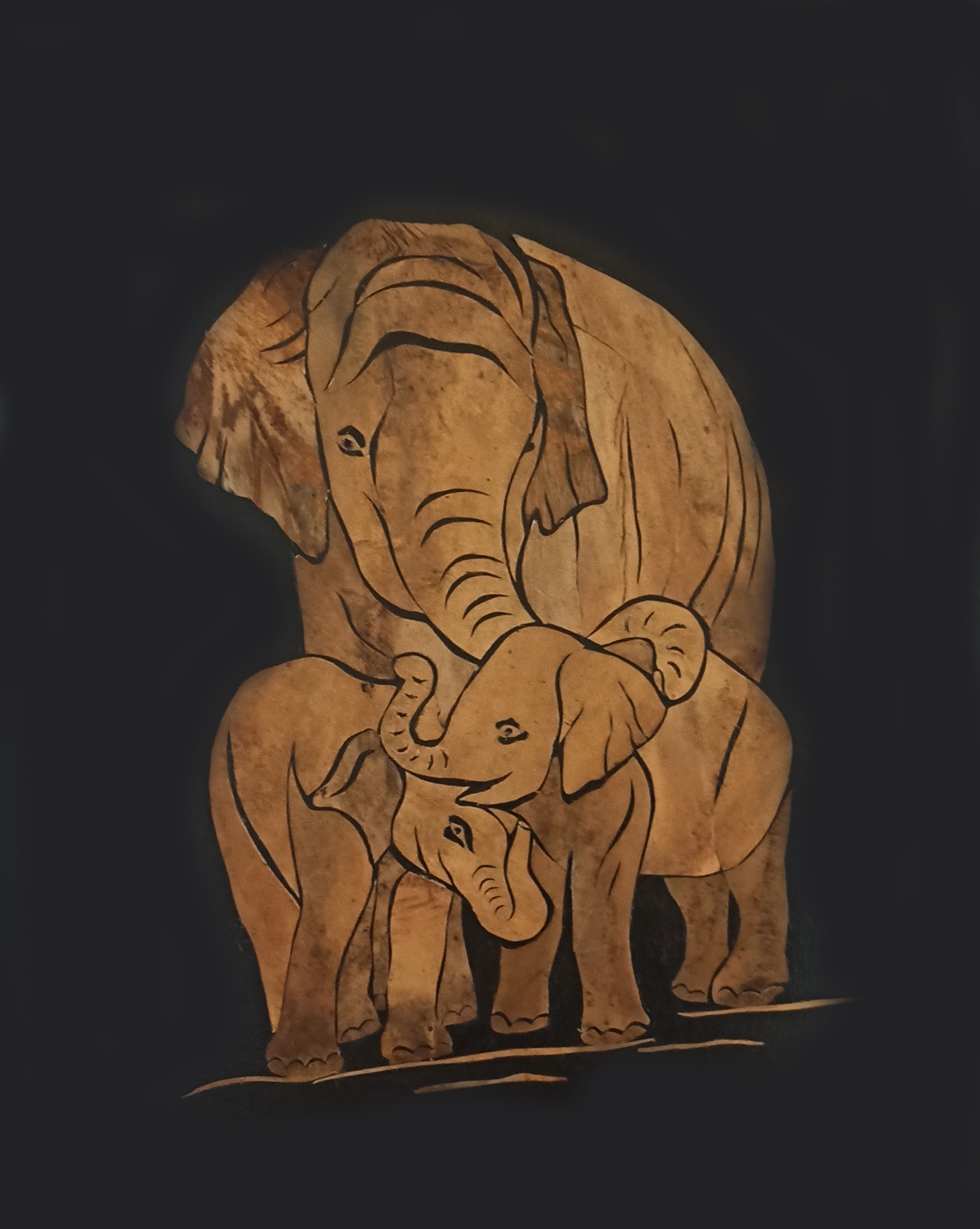 Elephant Family by Jayani Perera