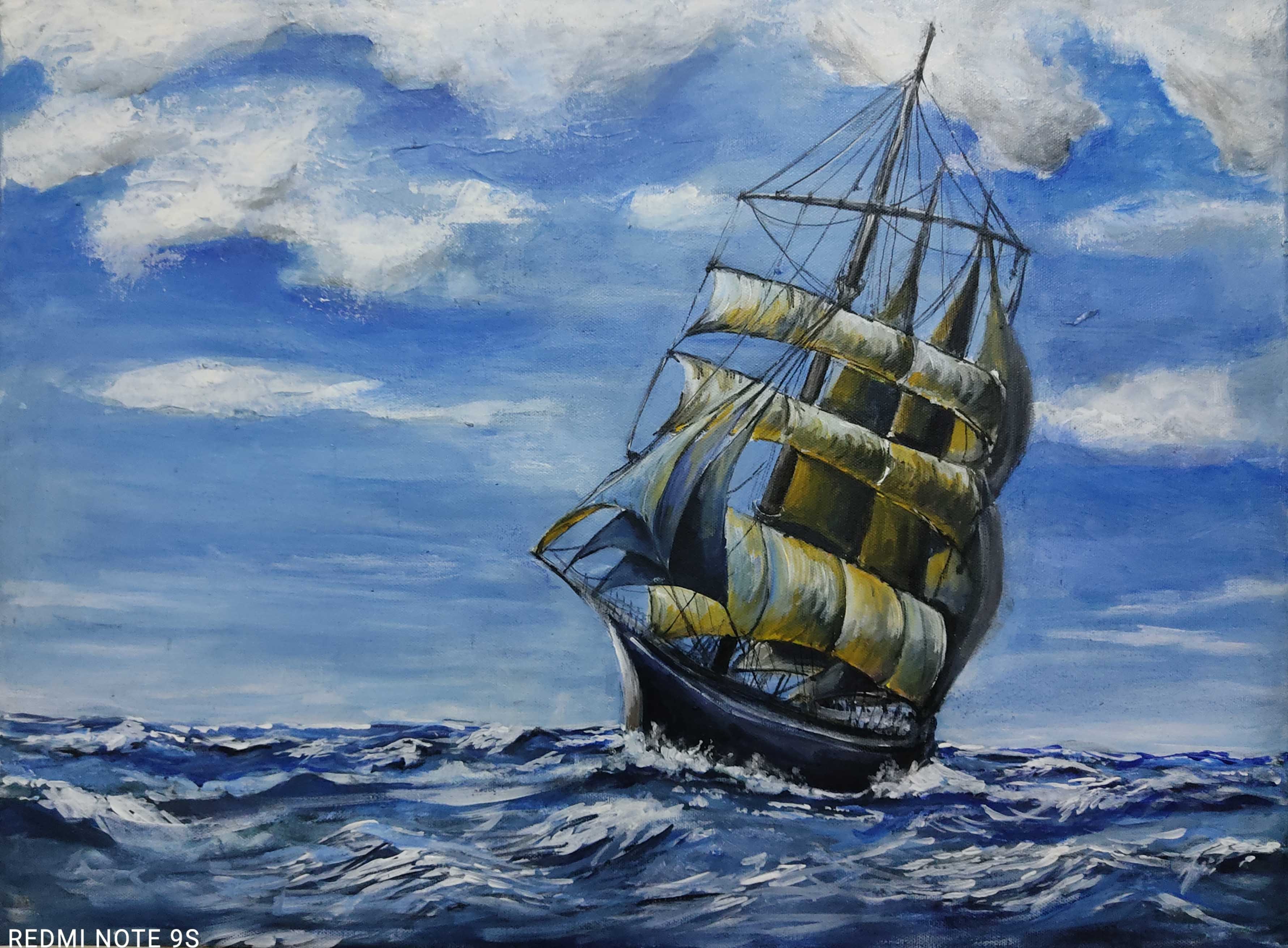 A Sail boat by Dilan Samaratunga