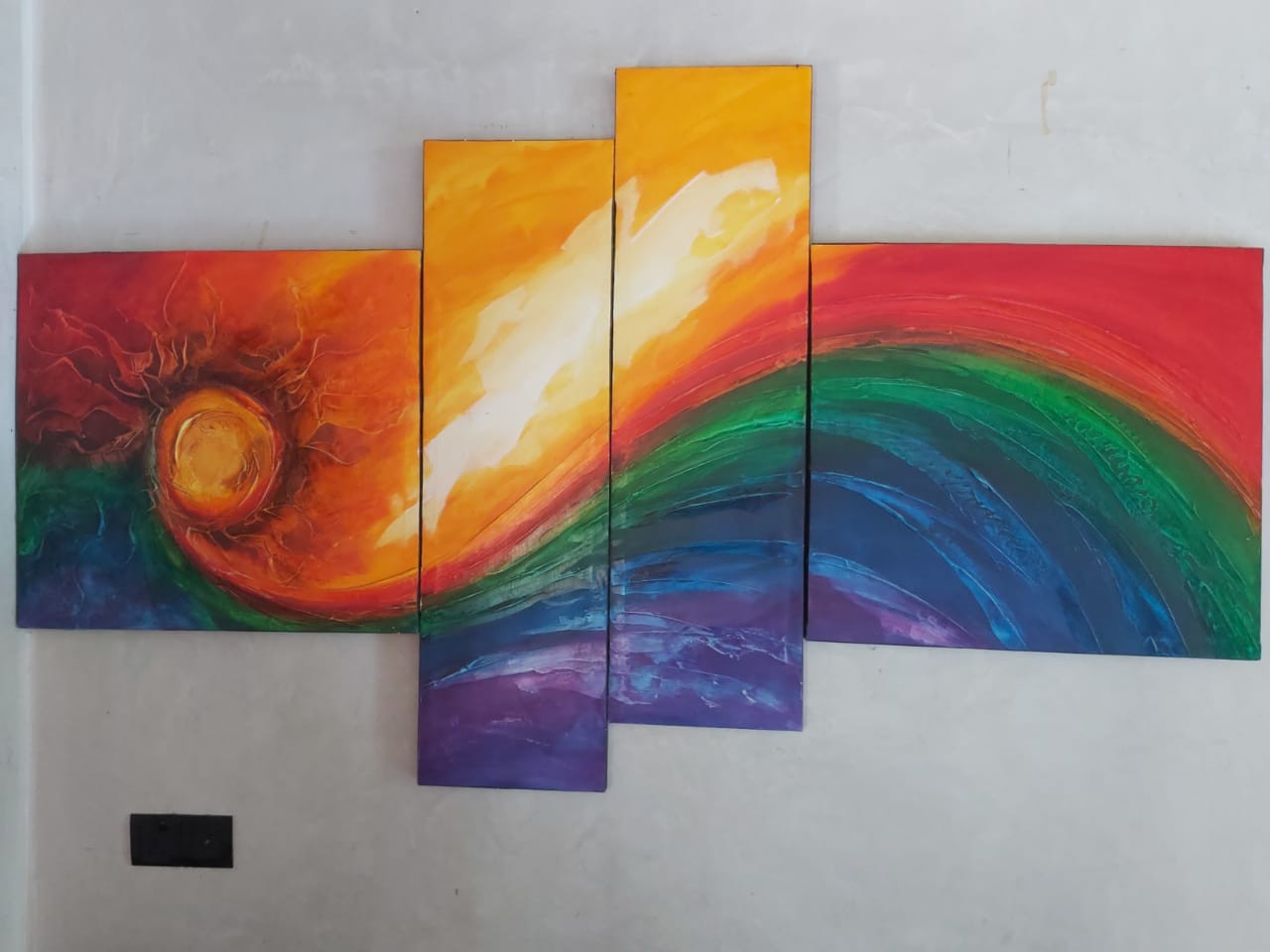 Colourful wave by Sudath Pushpakumara