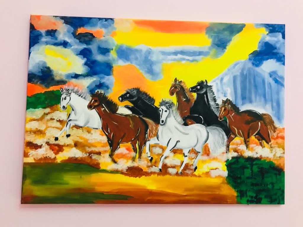 Running Horses by Malshani Pathirage