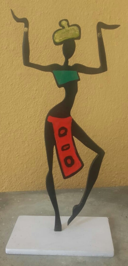 Black Amarican lady by Manoj Warakapitiya