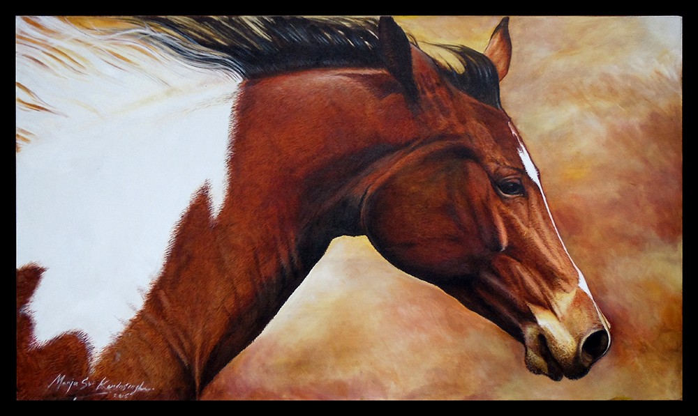 Brown Horse by Manju Kendasinghe