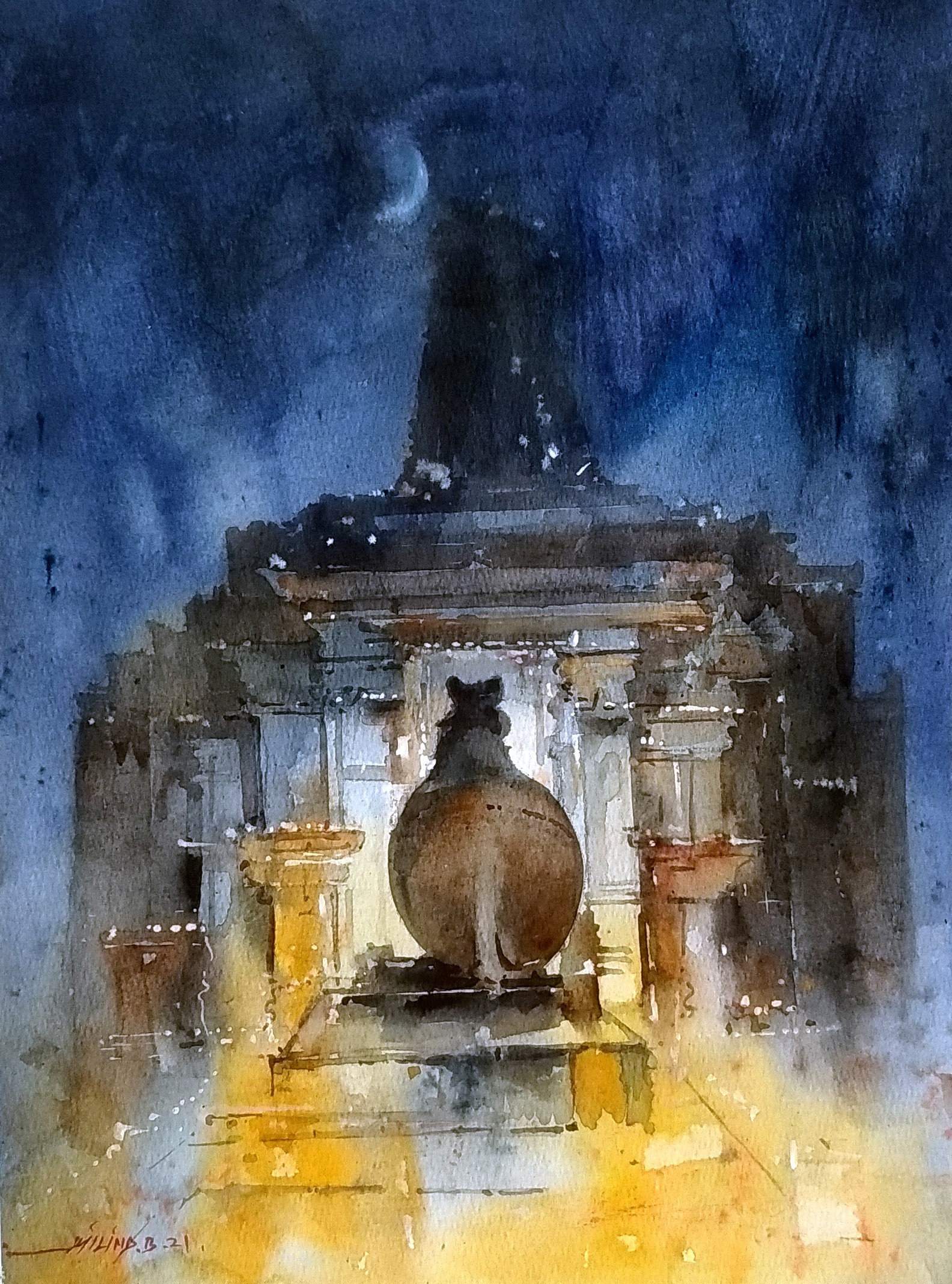 Diwali - God Shiva by Milind Bhanji