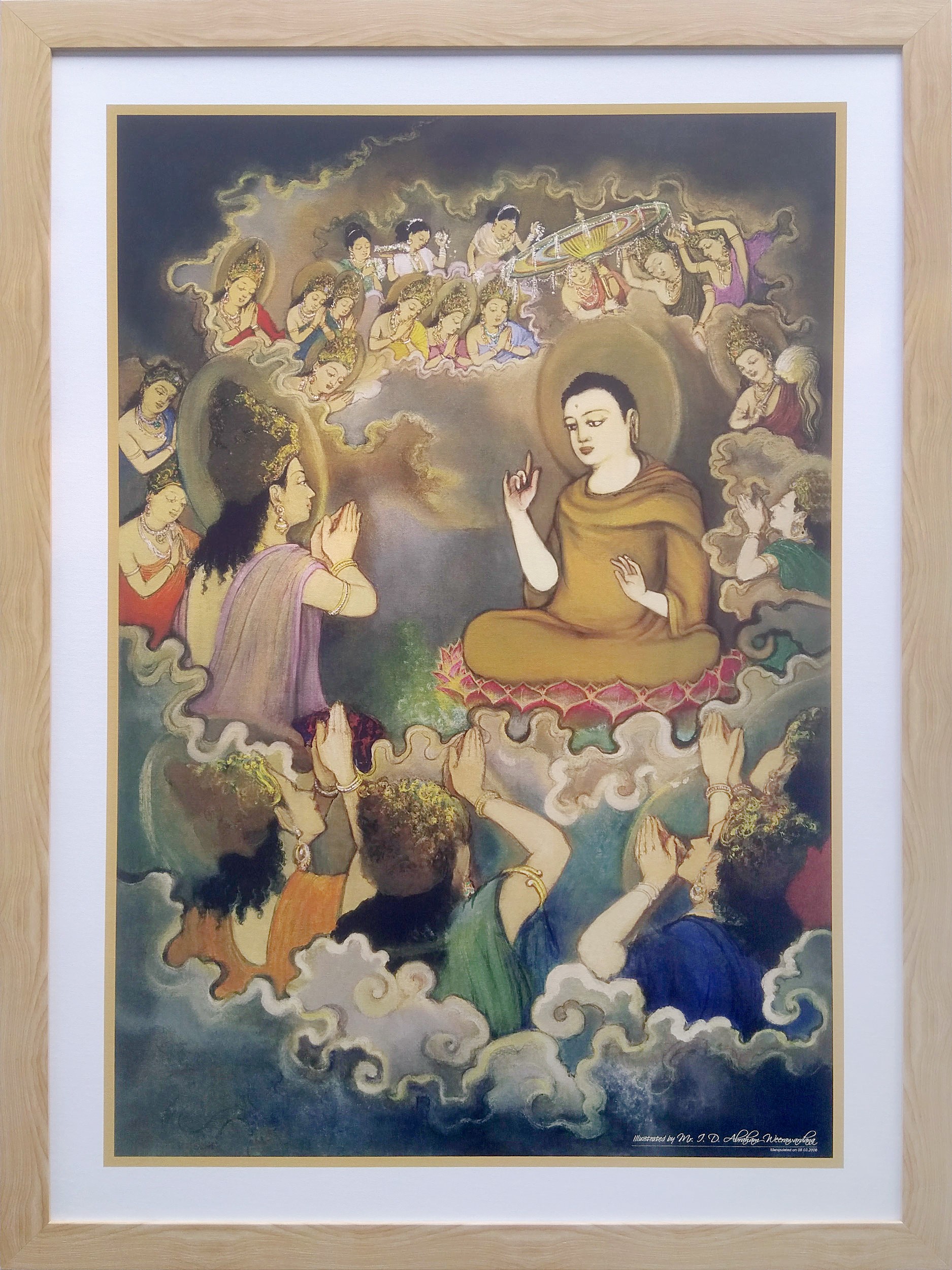 The Buddha Preaching by Thilanka Weerawardana