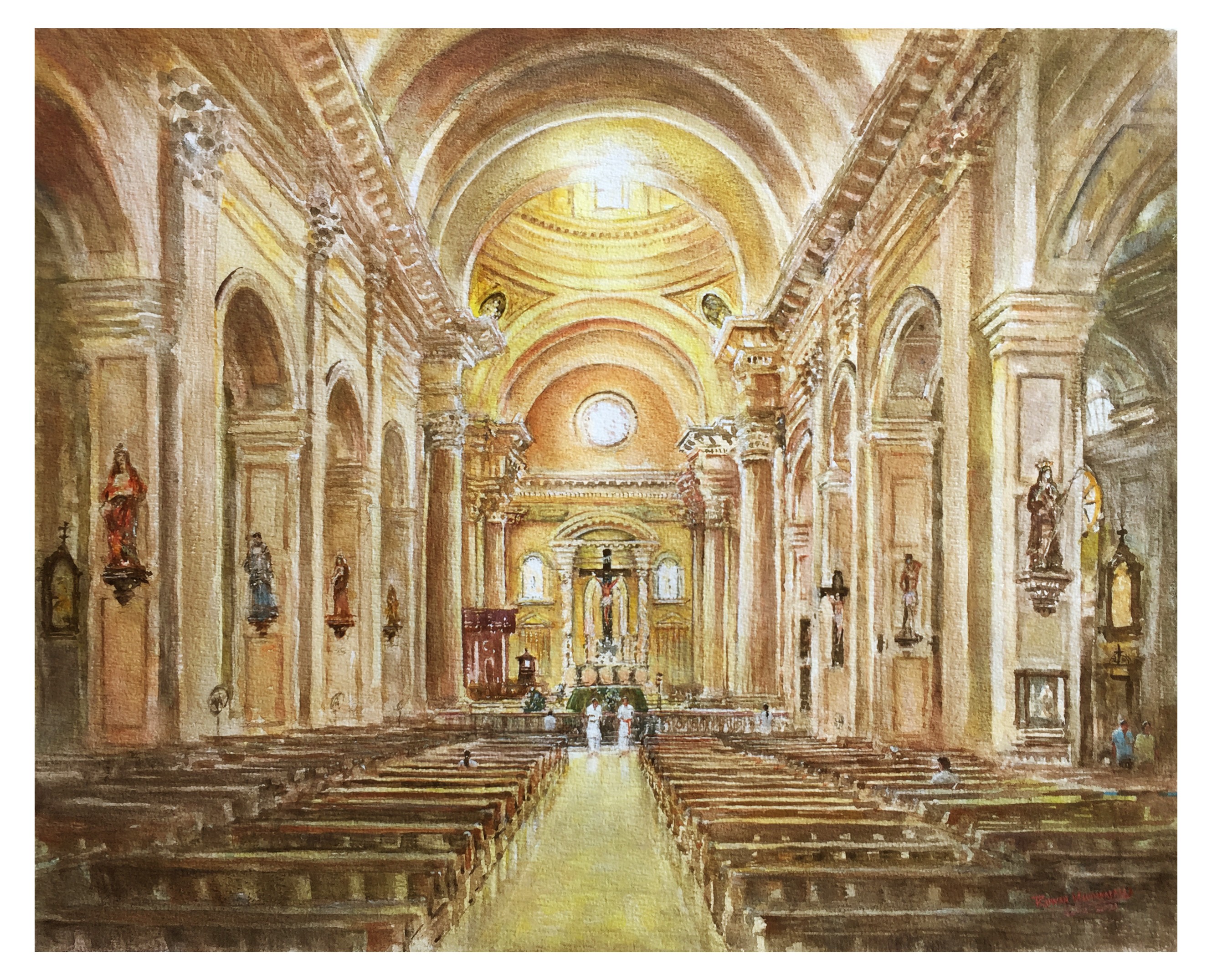 St.Lucia Cathedral in Colombo by RUWAN MAHINDAPALA