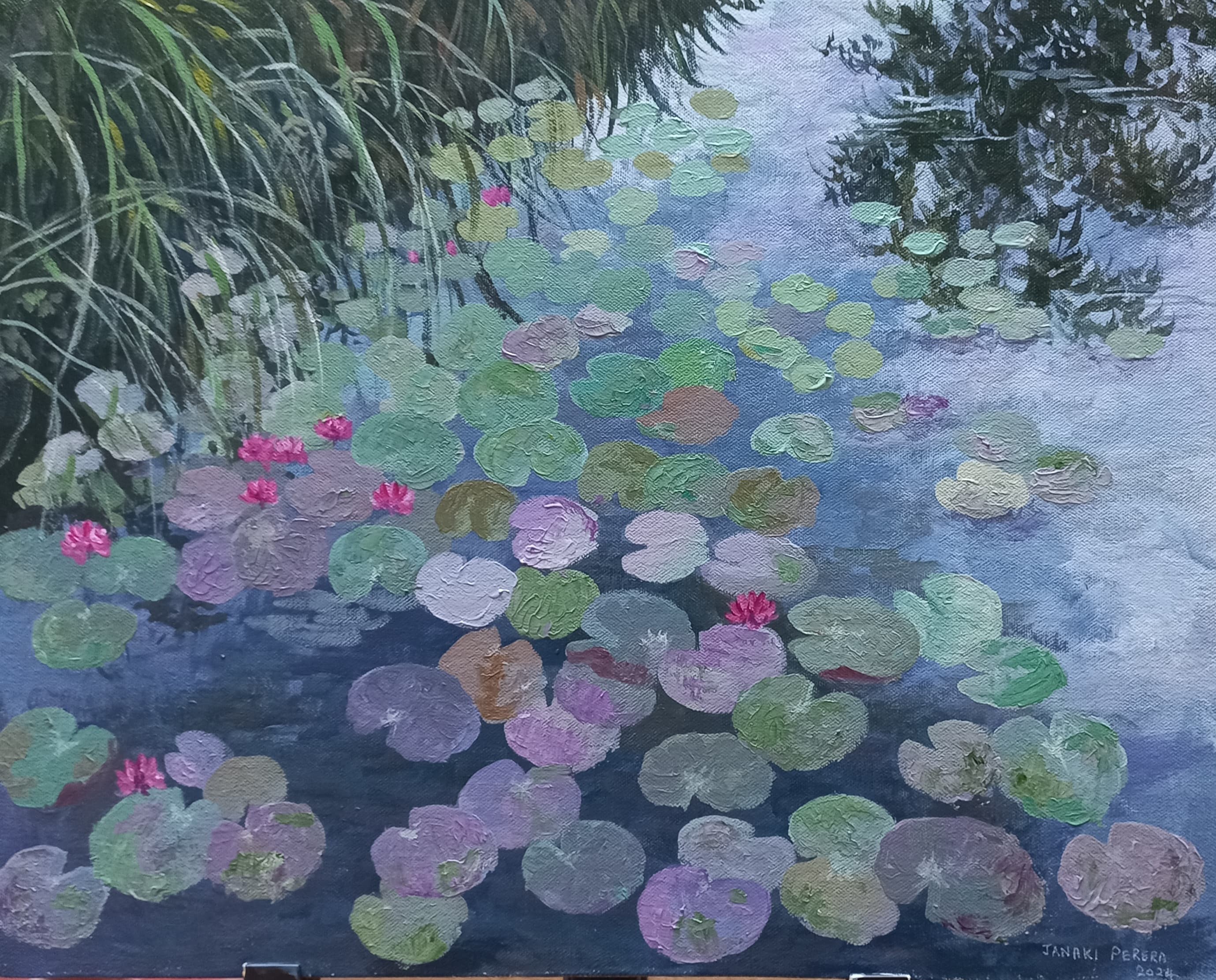 Waterlilies by Janaki Perera