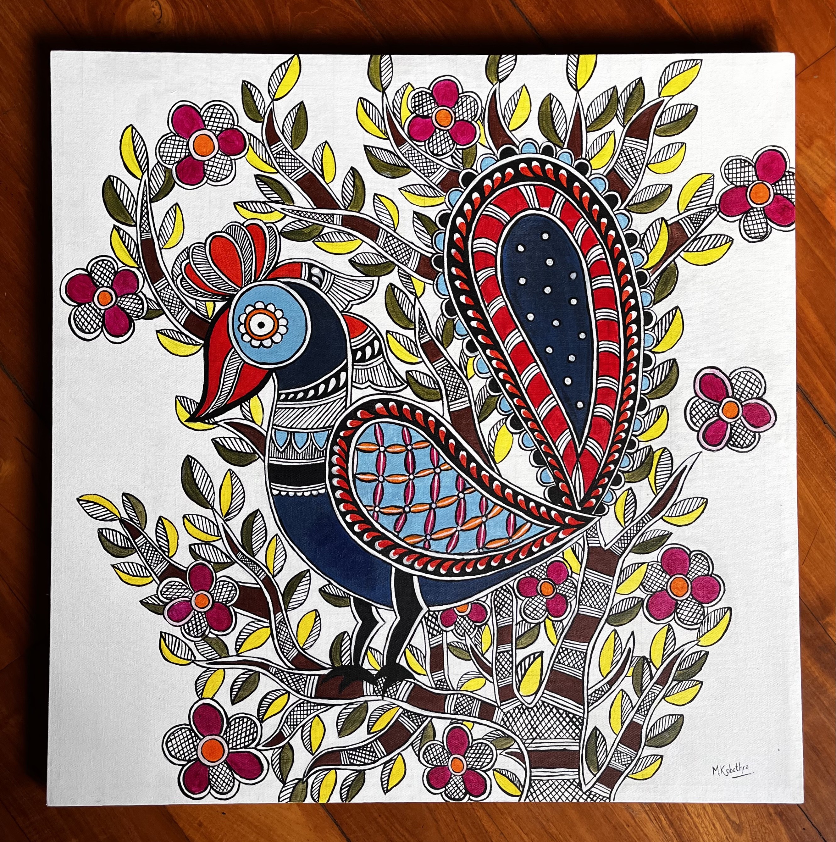 Mithila art by Kobethra Maheswaran