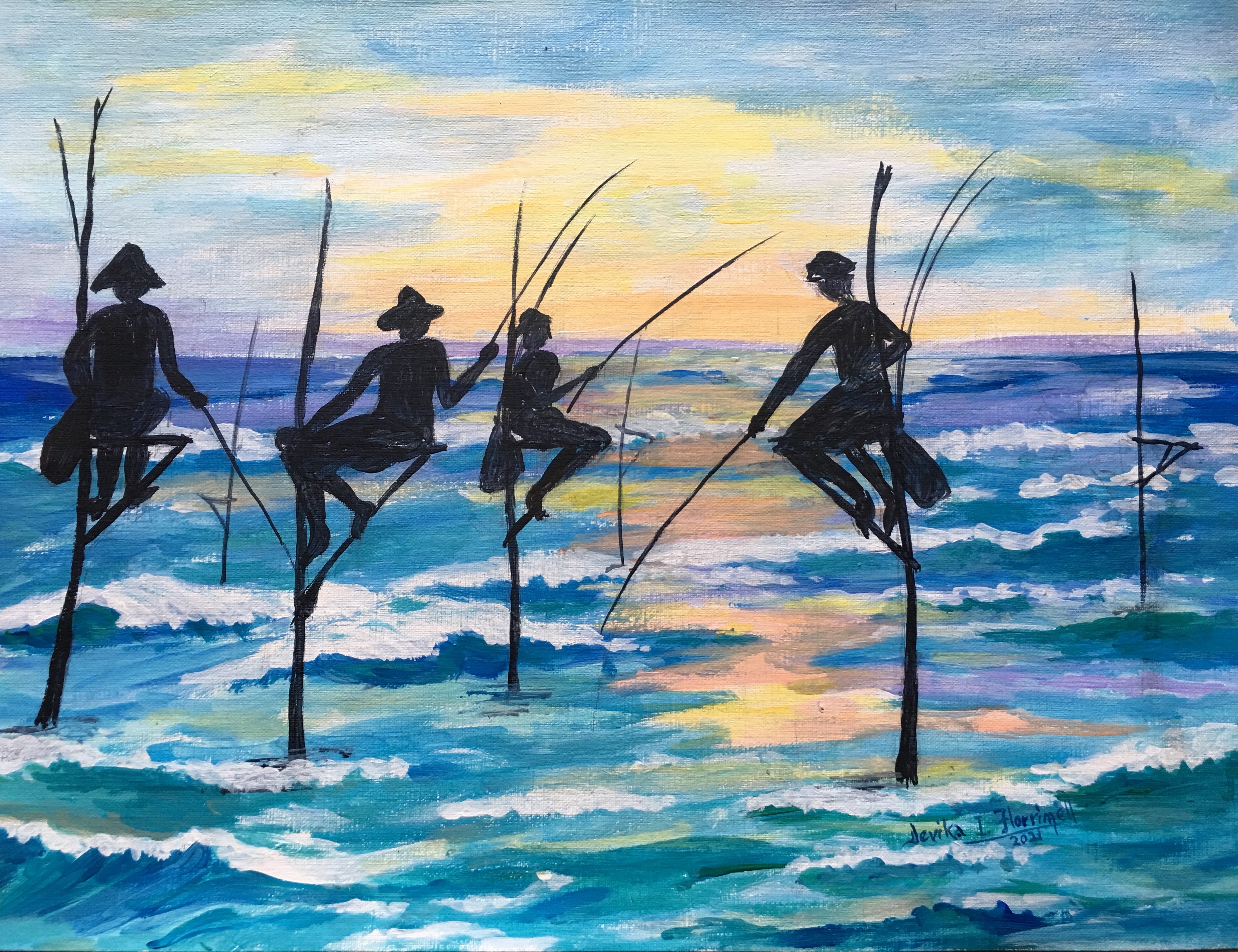 Stilt Fishing by Devika Ilayperuma-Florrimell