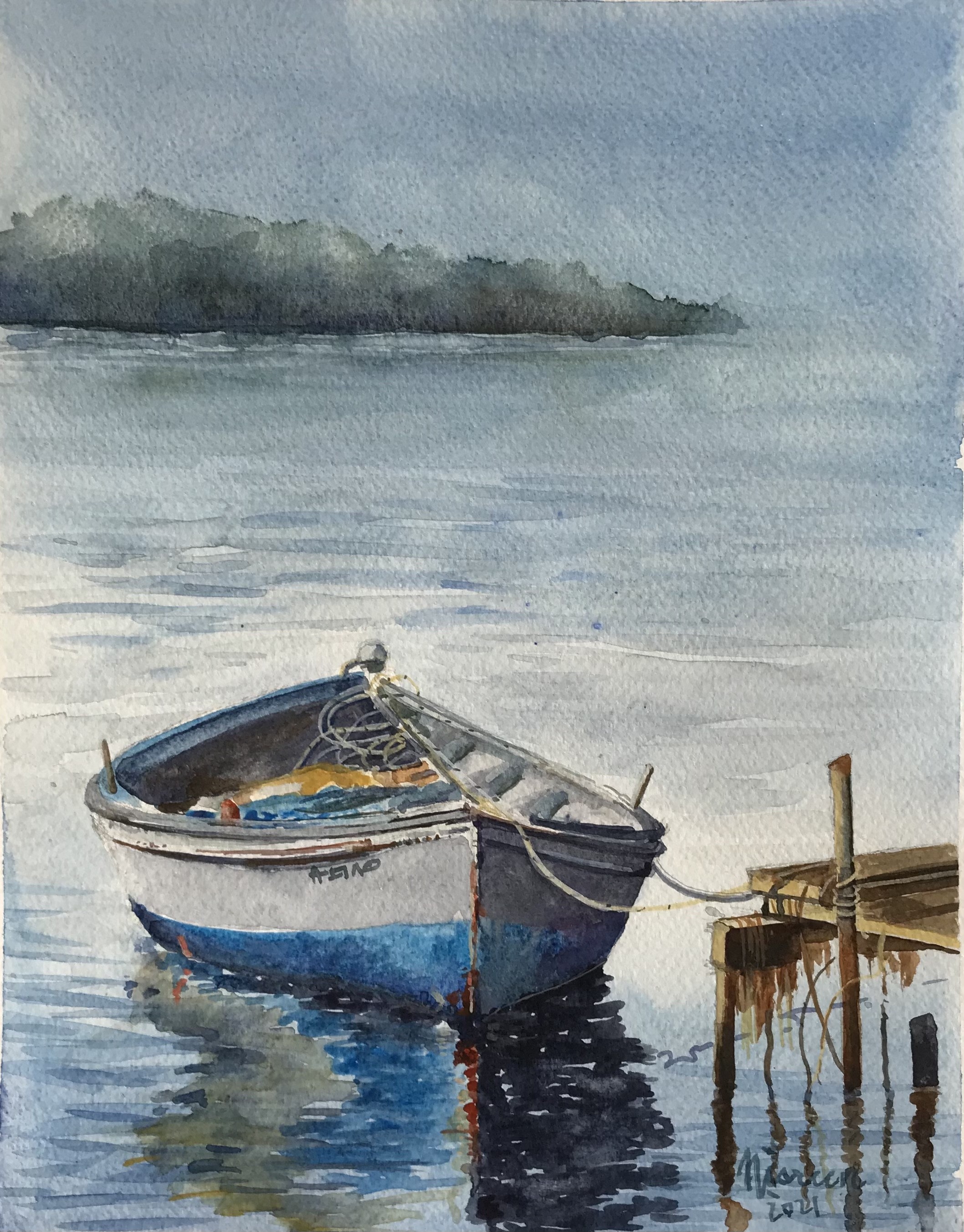 Fishing boat by Nisreen Amiruddeen