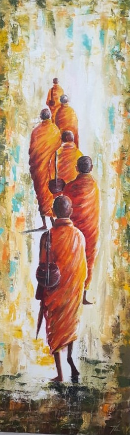 budhist monk by Nayoni Kulasooriya