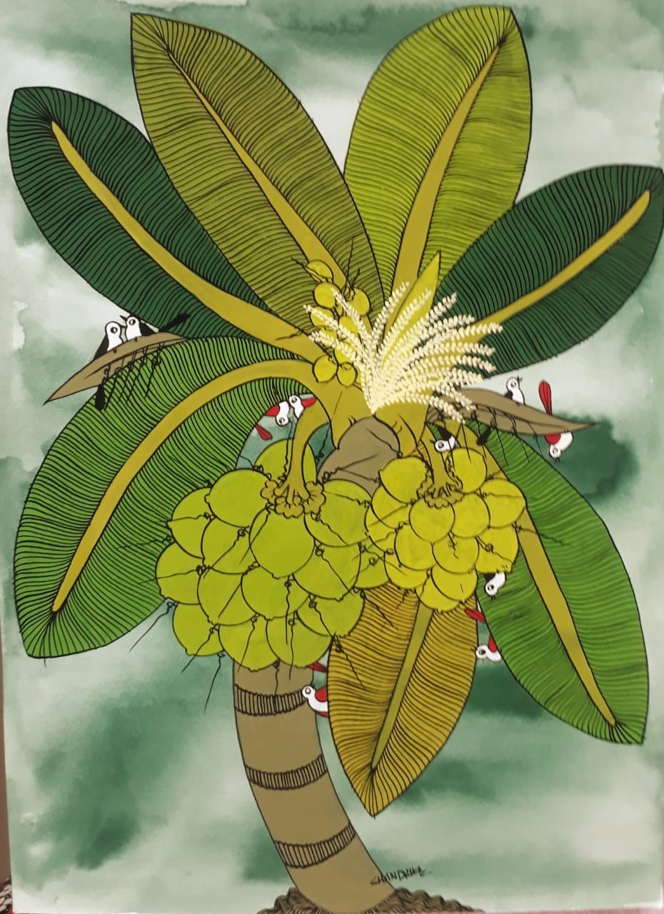 Coconut Tree by Chandrika Shiromani