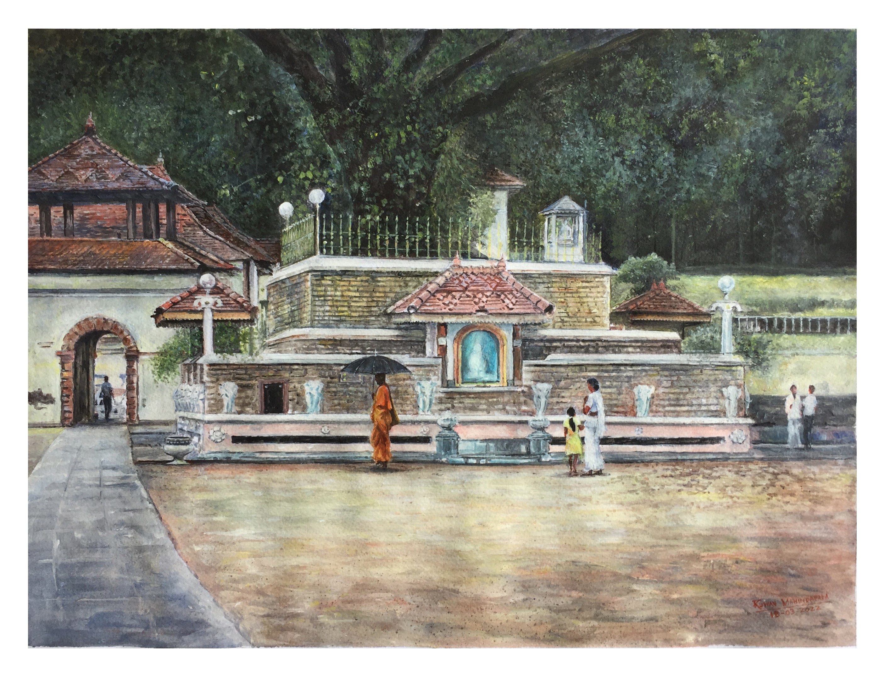 Sri Dalada Maligawa by RUWAN MAHINDAPALA