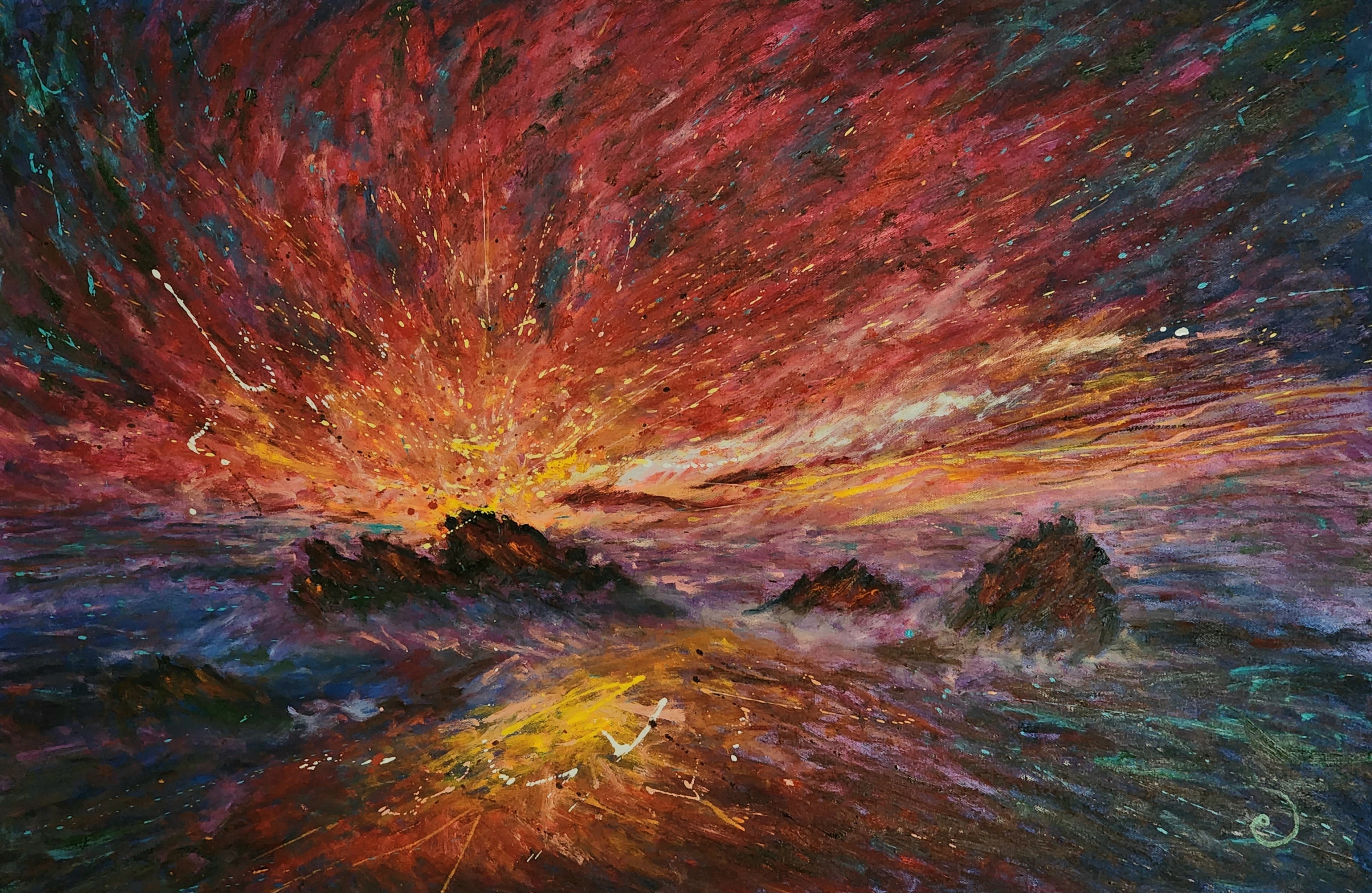 Sunset by Manu Fine Art