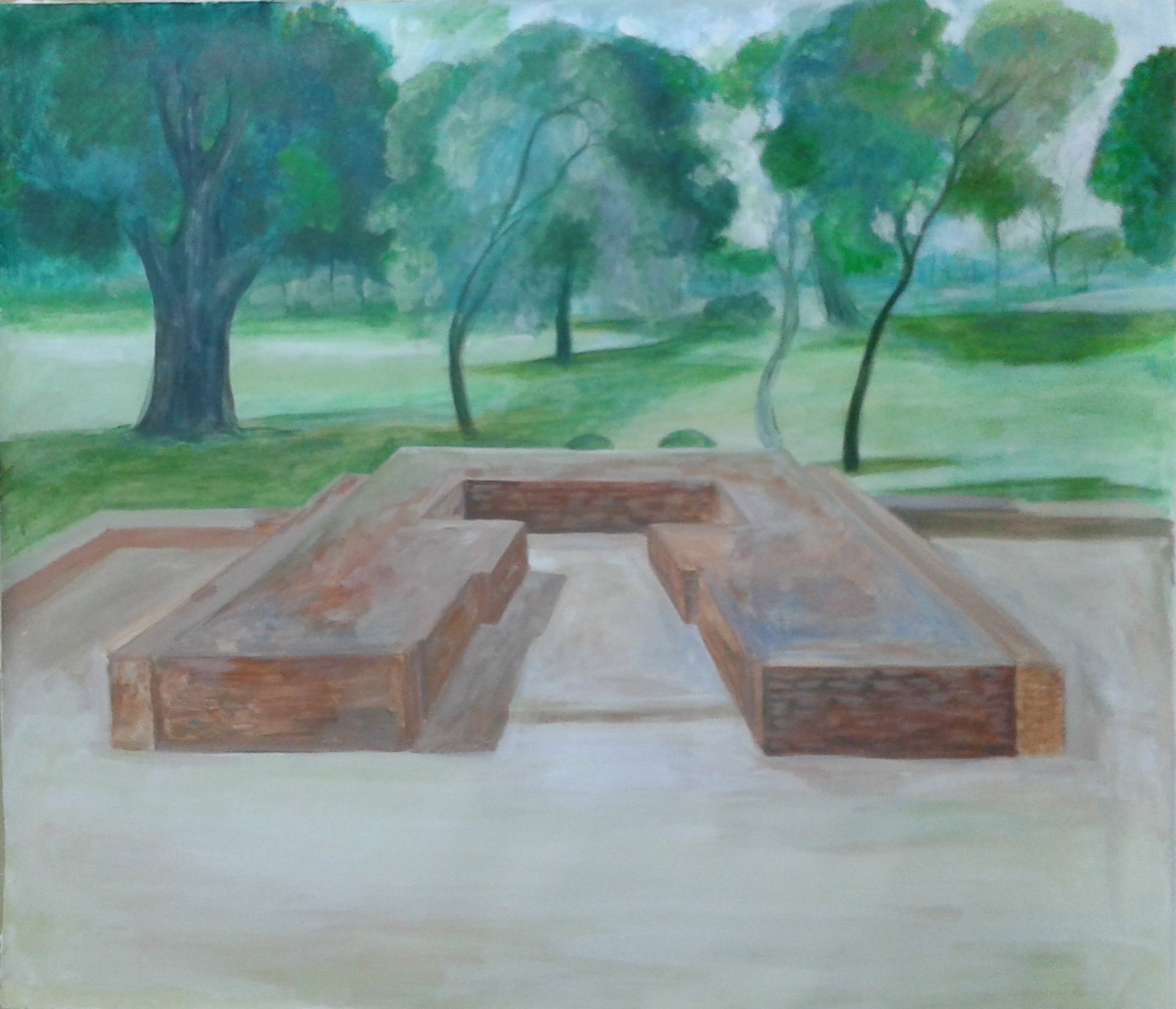 Jetavana Vihara in India. by Wasantha Namaskara