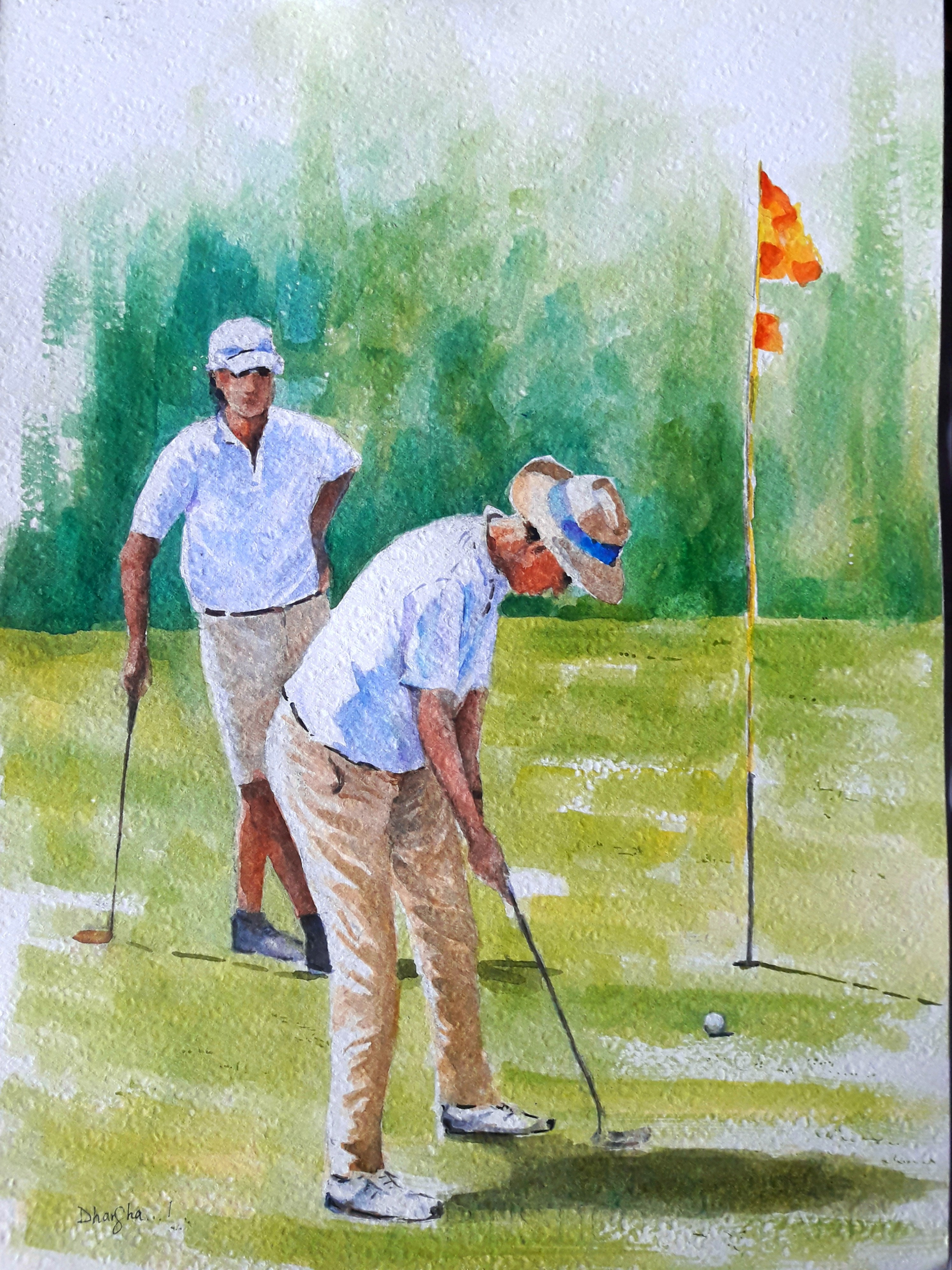 A good game of golf! by Dharsha Samarasinha