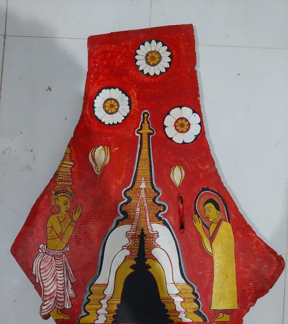 Traditional Temple Painting by Thilini Samarathunga