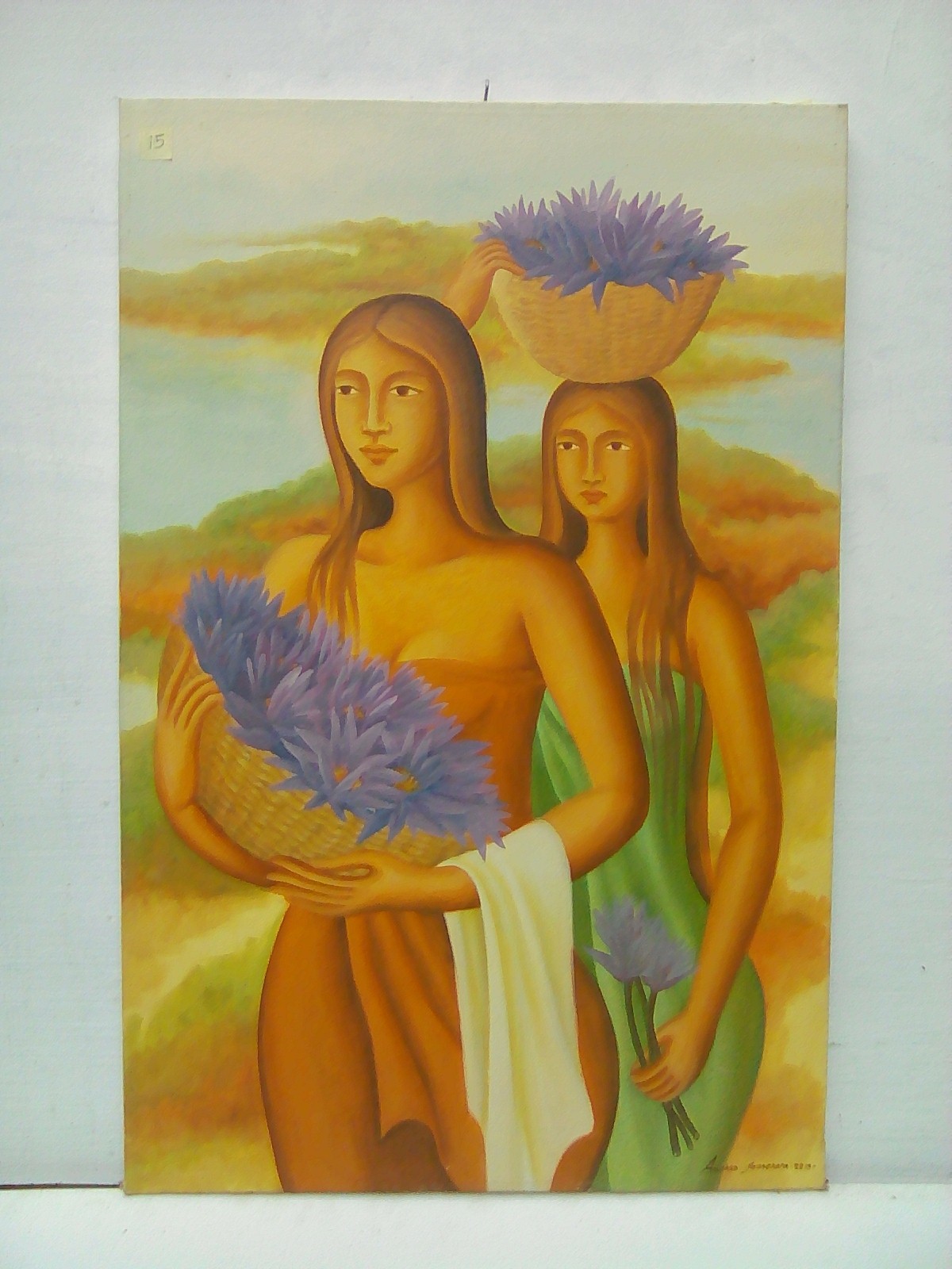 Flowers with women by Anushka Jayasekara