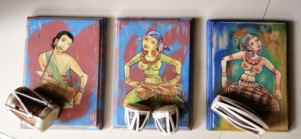 Traditional mini paintings by Prabhani Amandika
