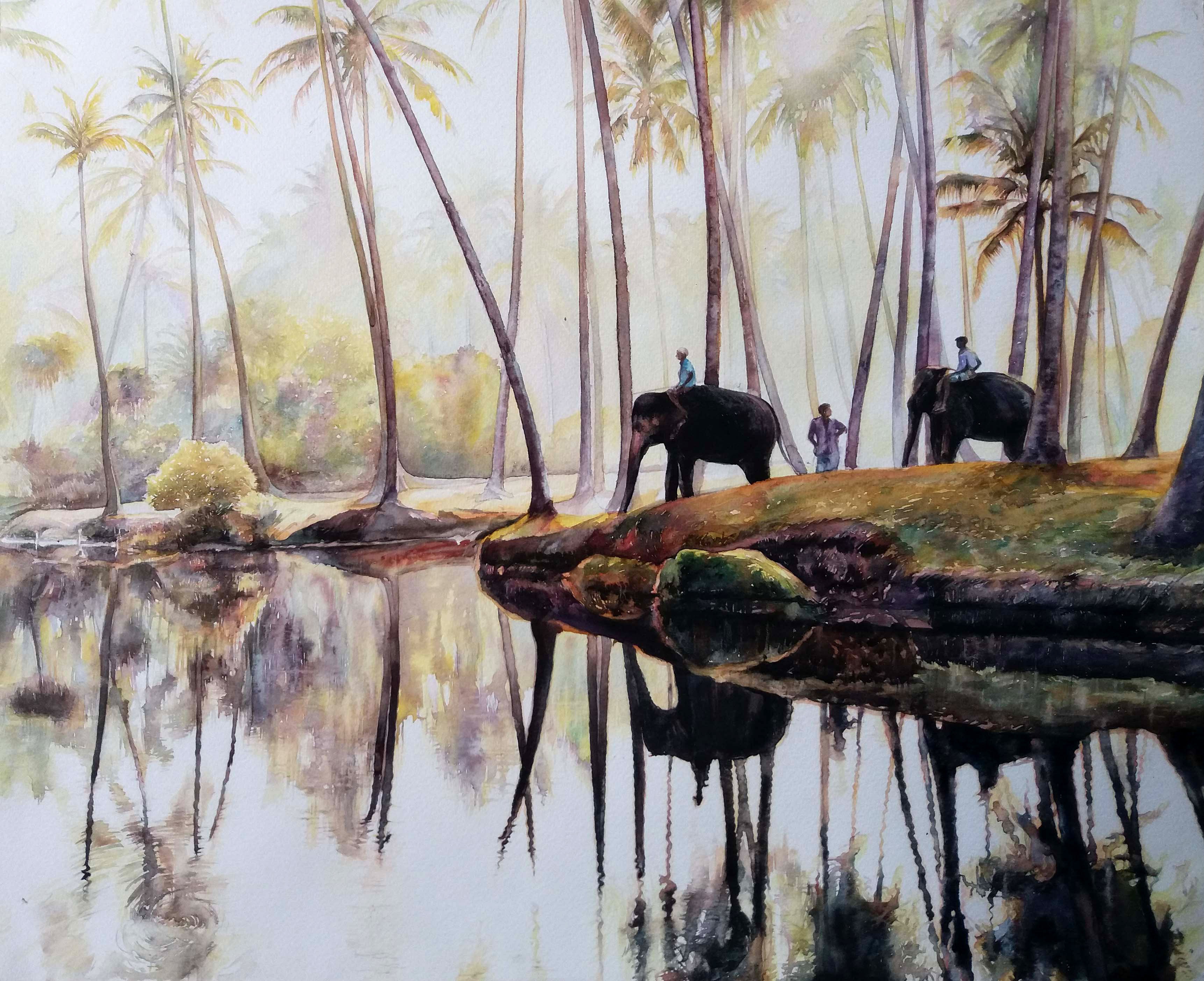 elephants by Ayoma Wijerathne