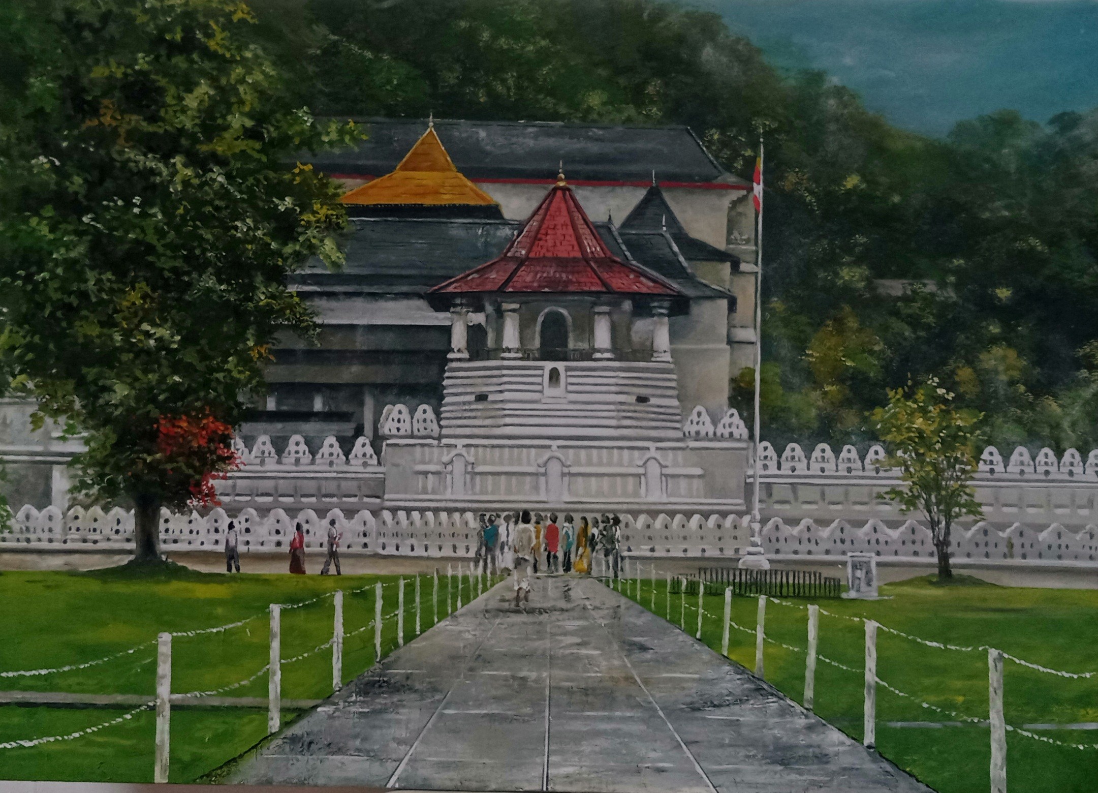 Temple of the Sacred Tooth Relic by Madhawa Chandraratne