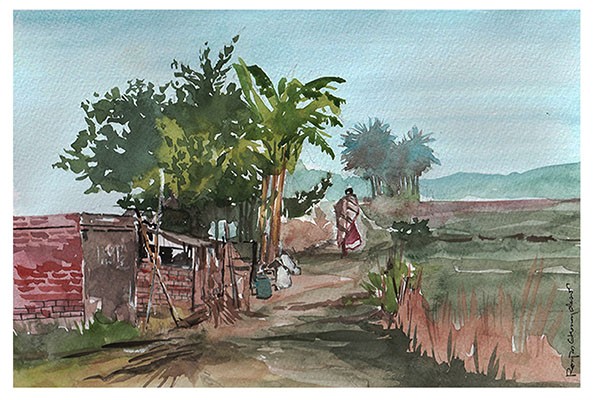 village by Ranjan Ekanayake