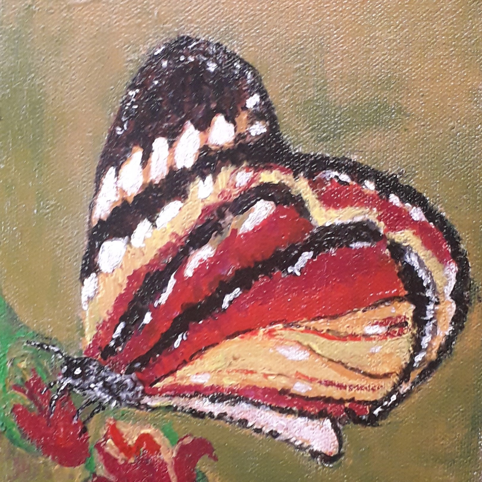 Butterfly & Flower by Simpson David