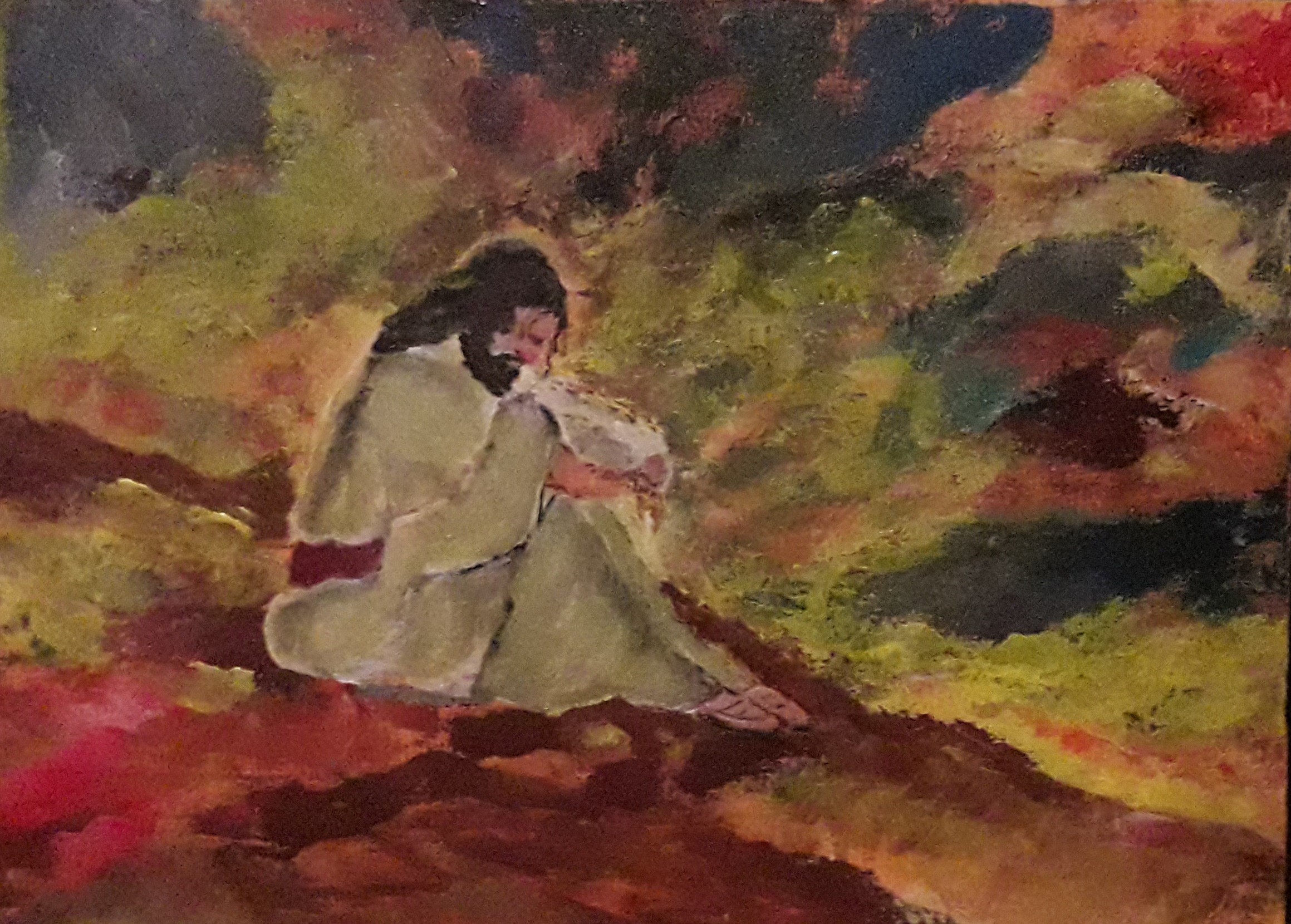 Jesus Prays in Gethsemane by Simpson David