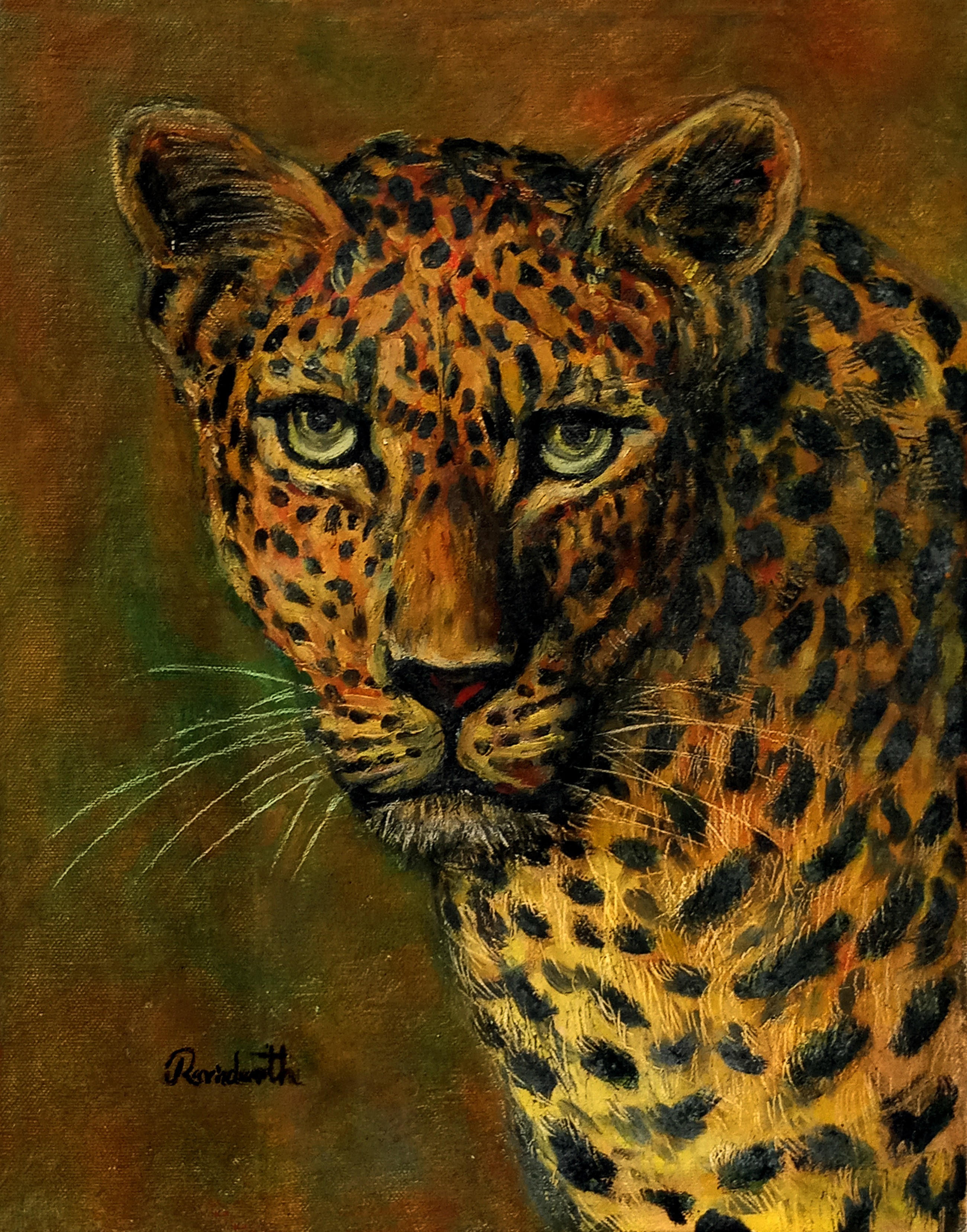 Head of the leopard by Ravindranath Jayasekera