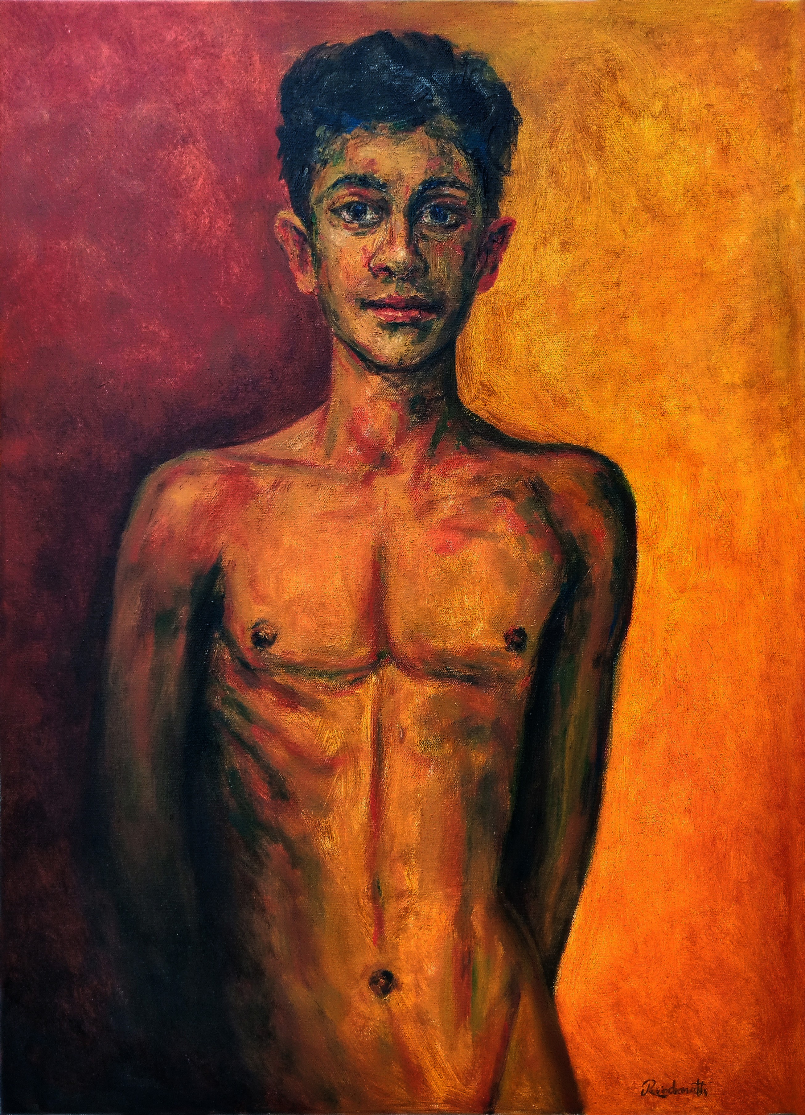 Portrait of a Young Man by Ravindranath Jayasekera
