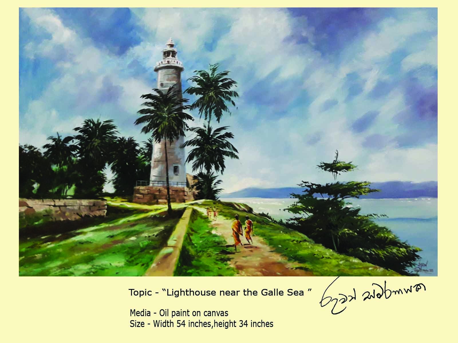 light house near the galle sea by Ruwan Chaminda Samaranayake