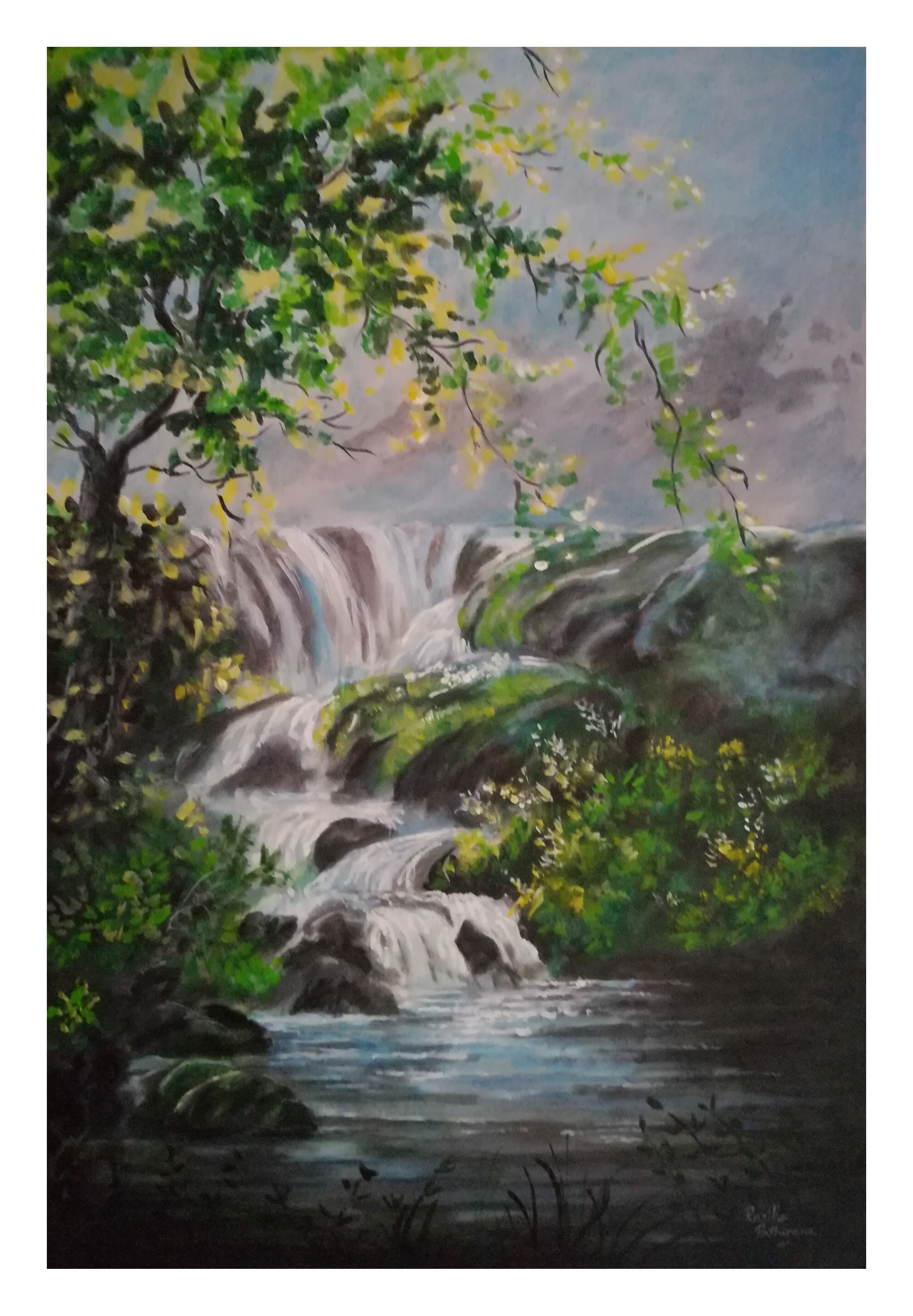 Waterfall by Rasika Pathirana