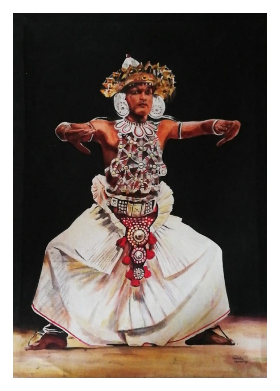 Kandyan Dancer by Hemantha Warakapitiya