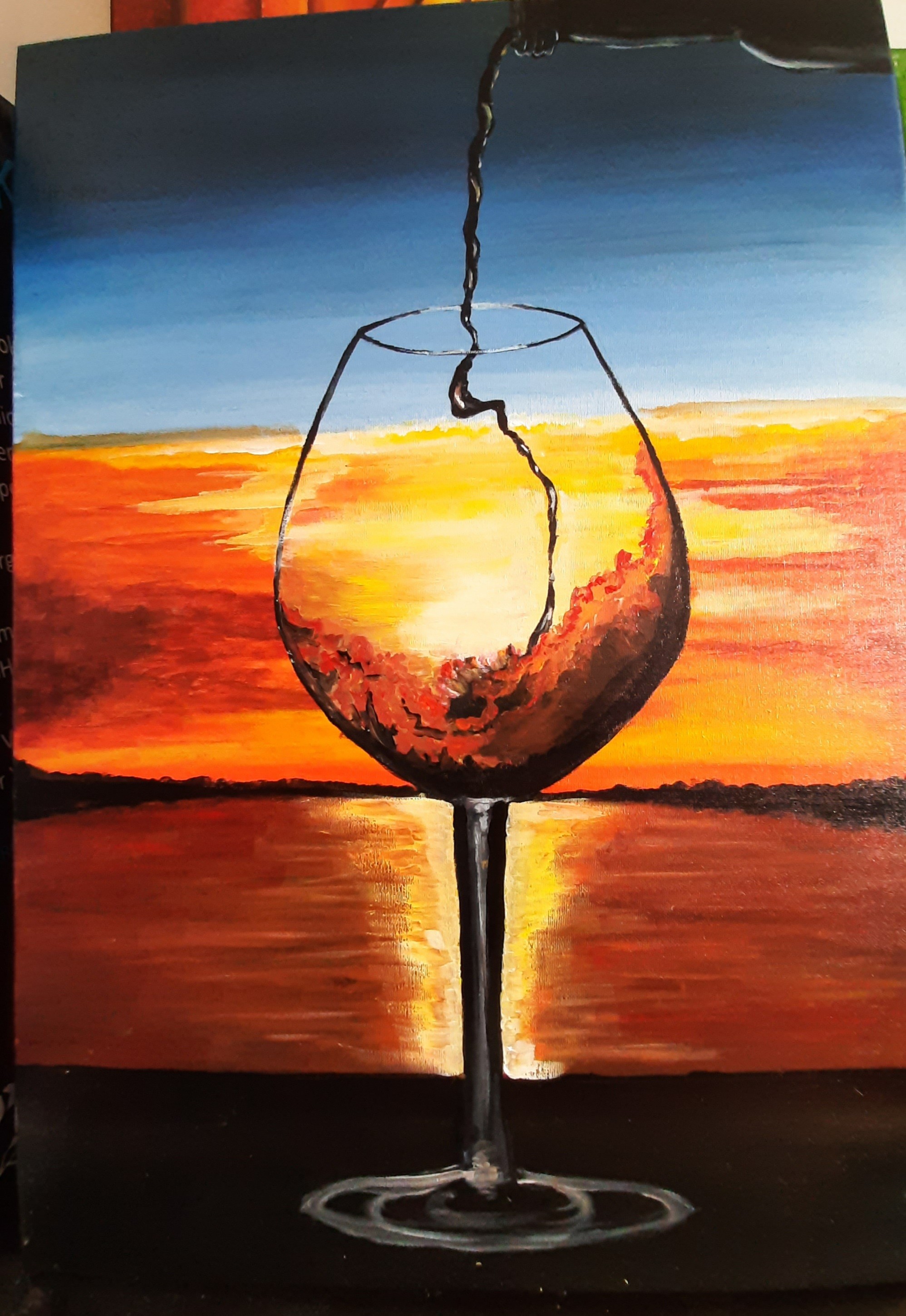 Wine glass by Manuja Kumarage