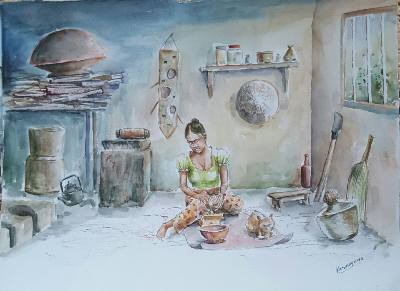 Traditional kitcchen by Sarath Karunagama