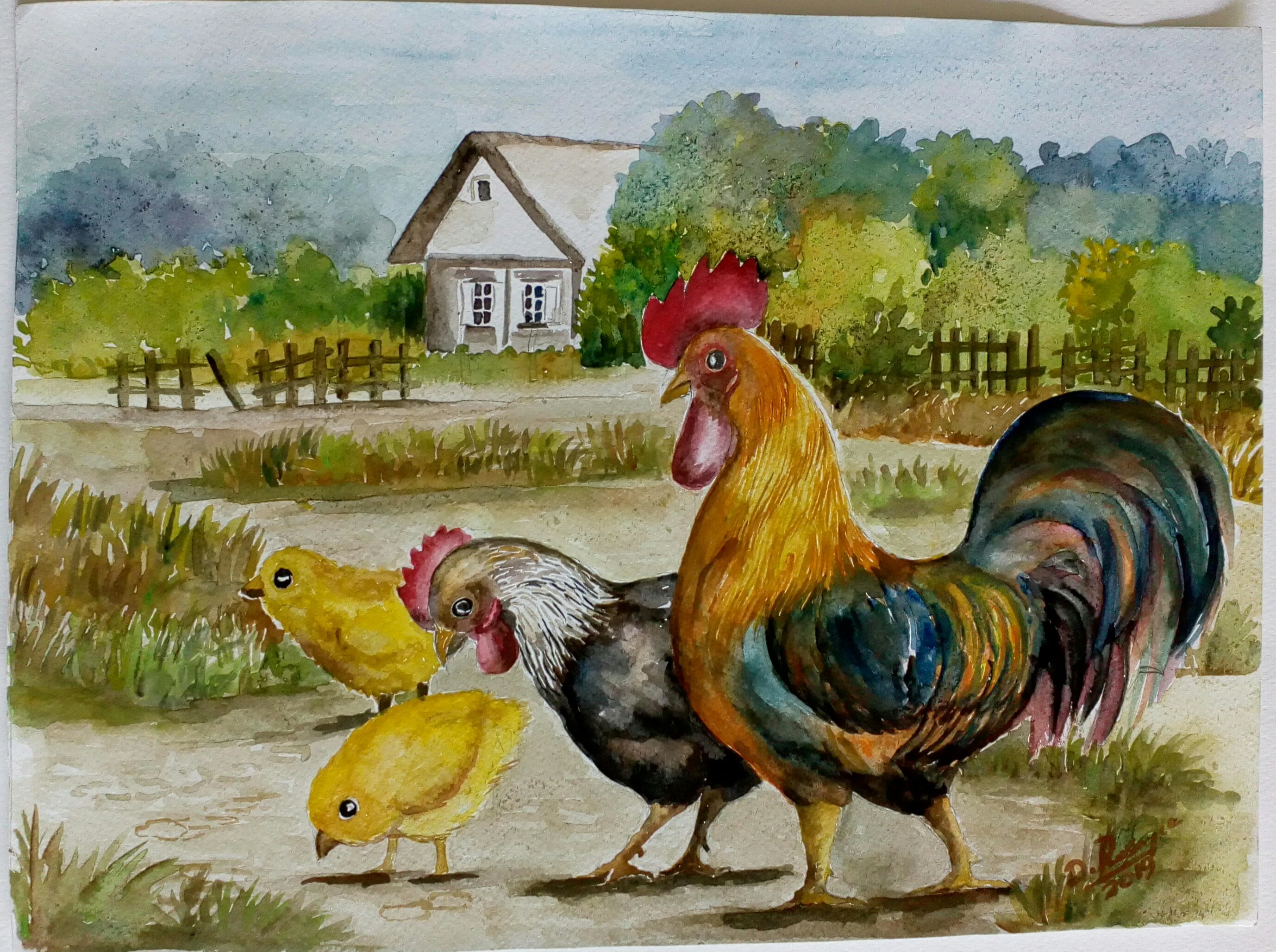 Hens 2 by Dhamitha Rasangee