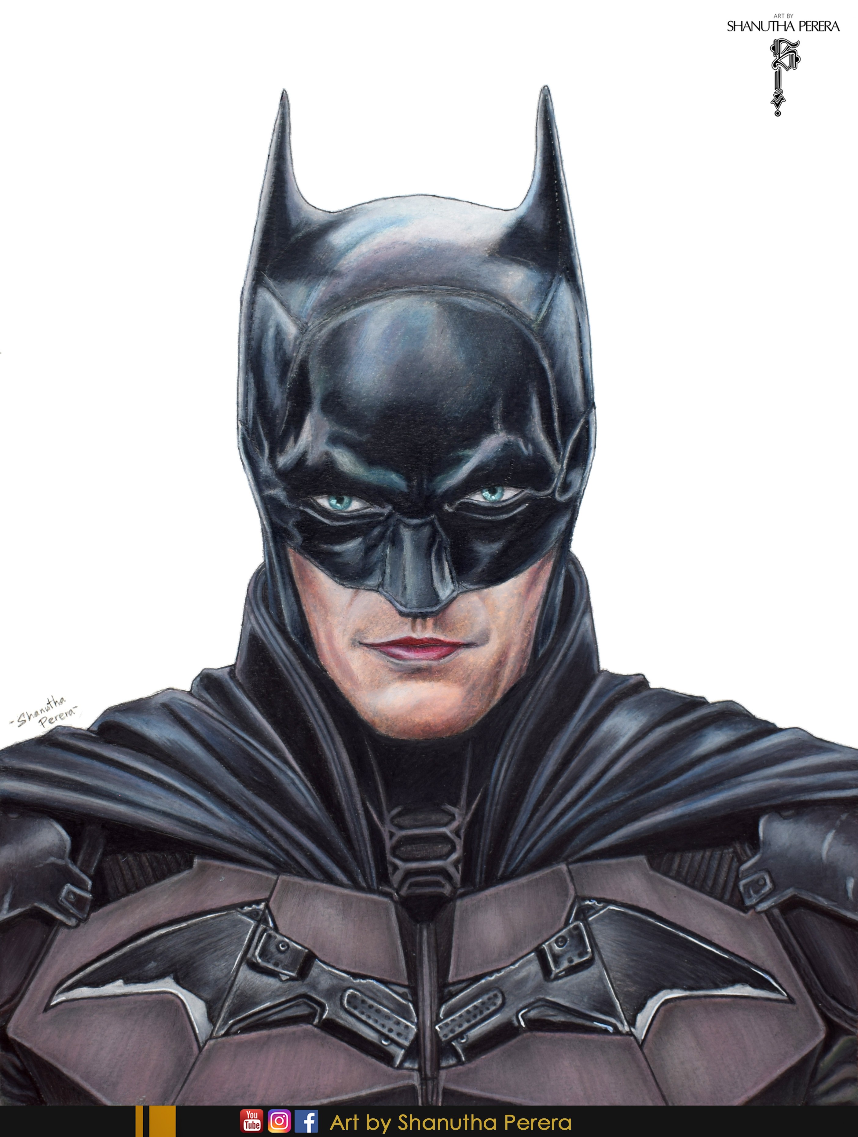 The Batman(2022)-Art Print by Shanutha Perera